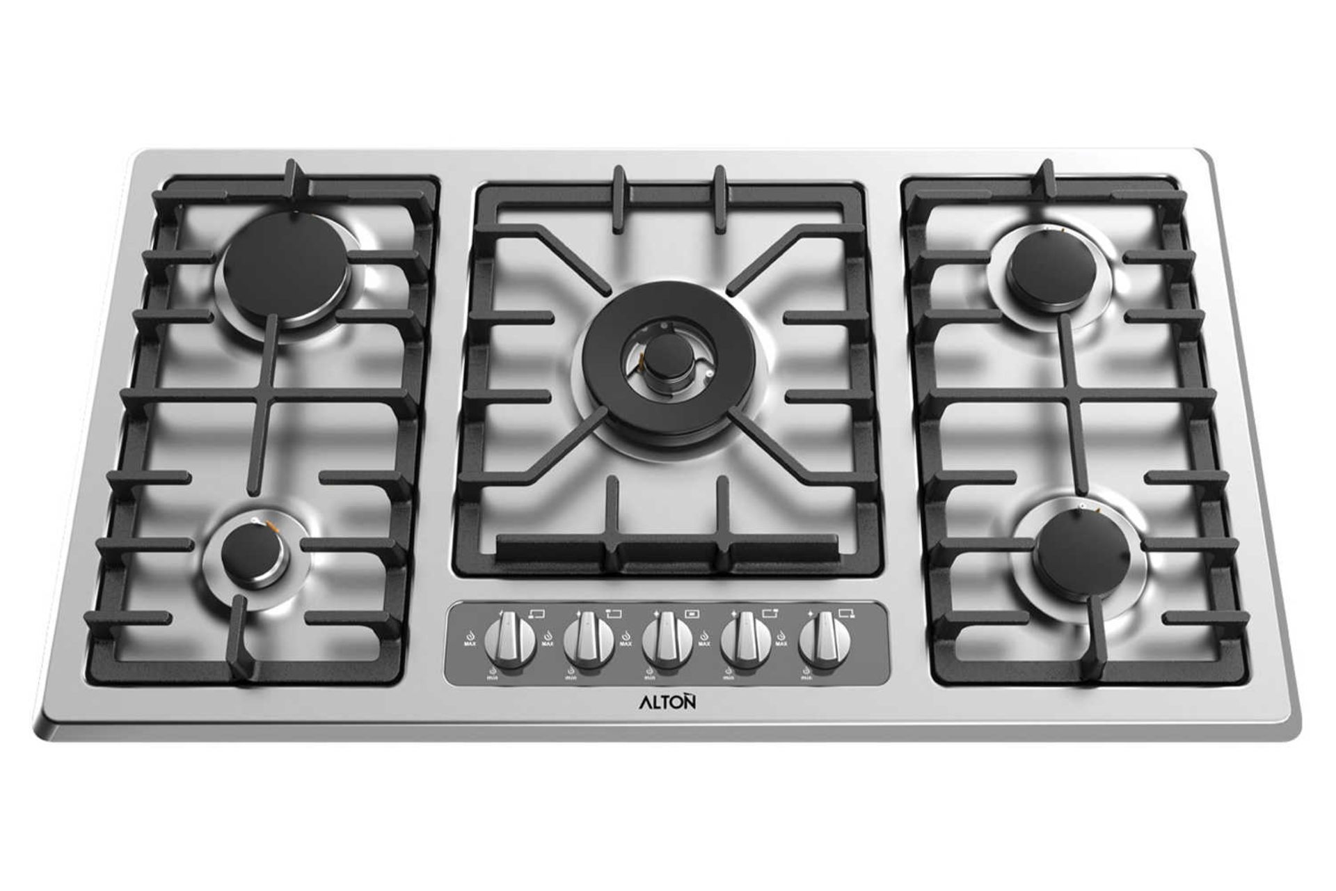 نمای بالای اجاق گاز صفحه ای آلتون SG518N