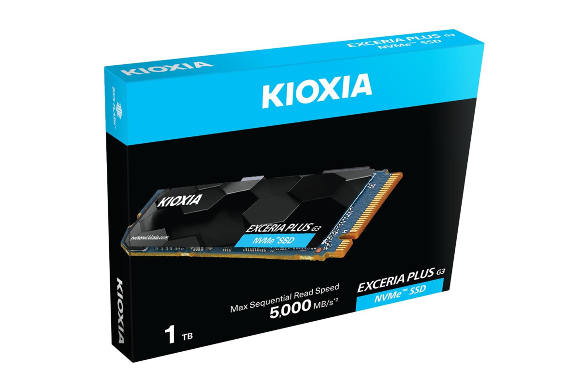 جعبه اس اس دی کیوکسیا EXCERIA PLUS G3 NVMe M.2 ظرفیت 1 ترابایت