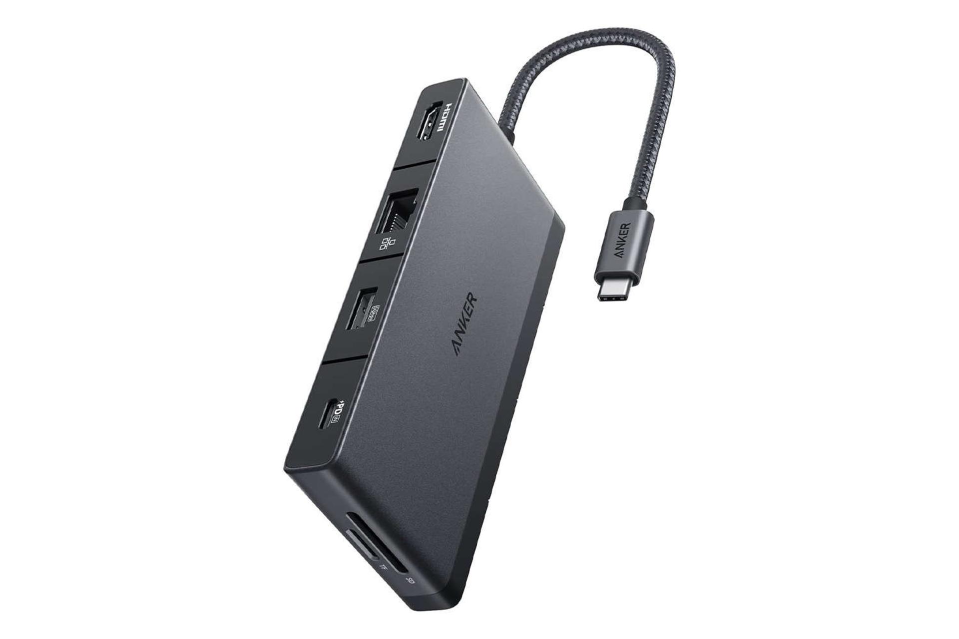 نمای جلوی هاب USB-C انکر 9 پورت مدل 552