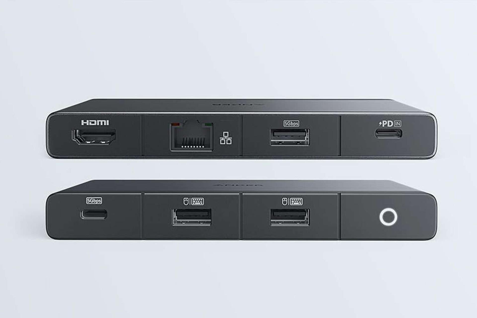 مرجع متخصصين ايران نماي كناري هاب USB-C انكر 9 پورت مدل 552