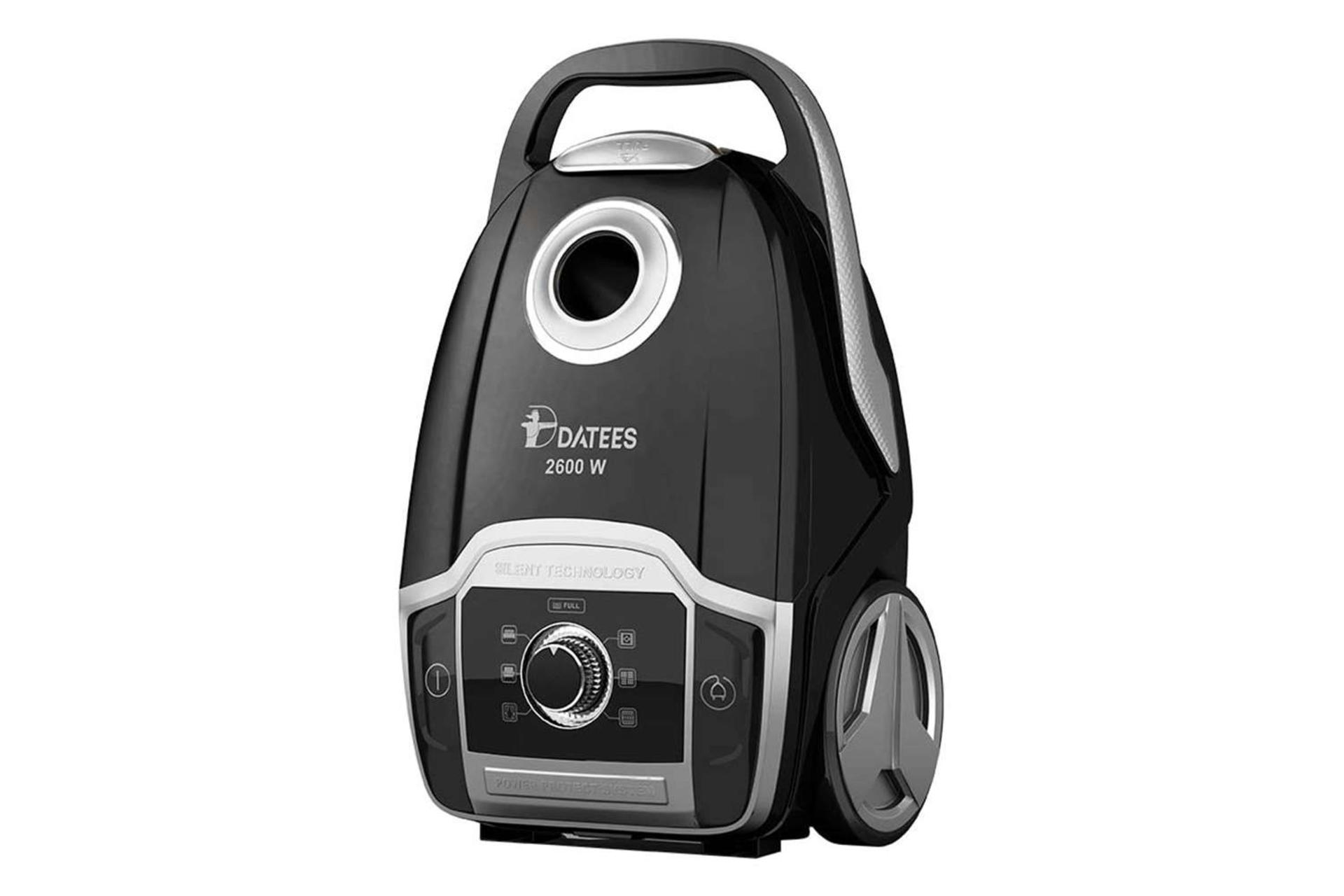 نمای سمت راست جاروبرقی داتیس DVC-707 رنگ مشکی نقره ای