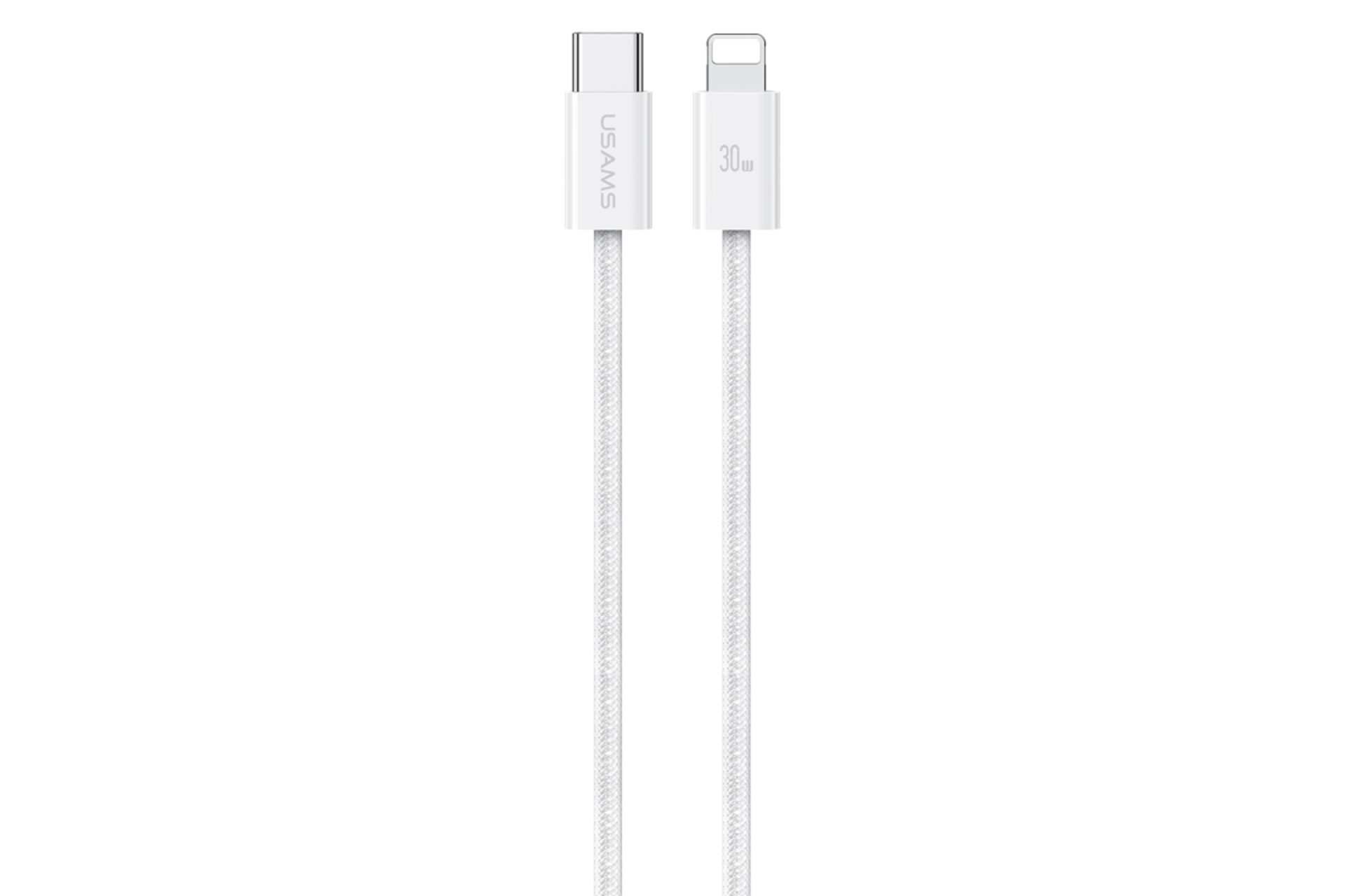کابل شارژ USB یوسمز Type-C به Lightning مدل US-SJ657 با طول 1.2 متر