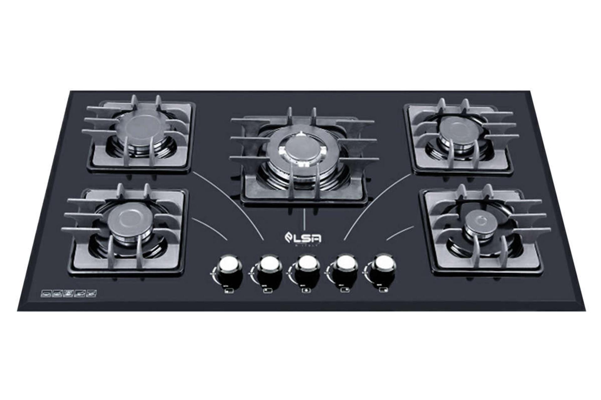 نمای جلوی اجاق گاز صفحه ای السا استیل G503