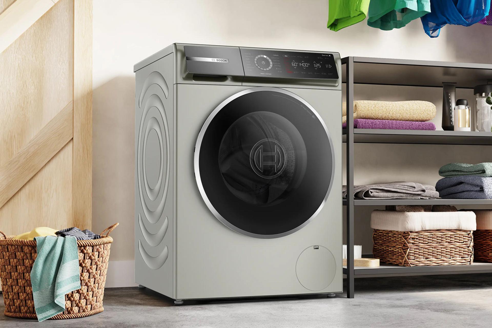 ماشین لباسشویی بوش Bosch WGB2440XGC نمای جلو و جانبی