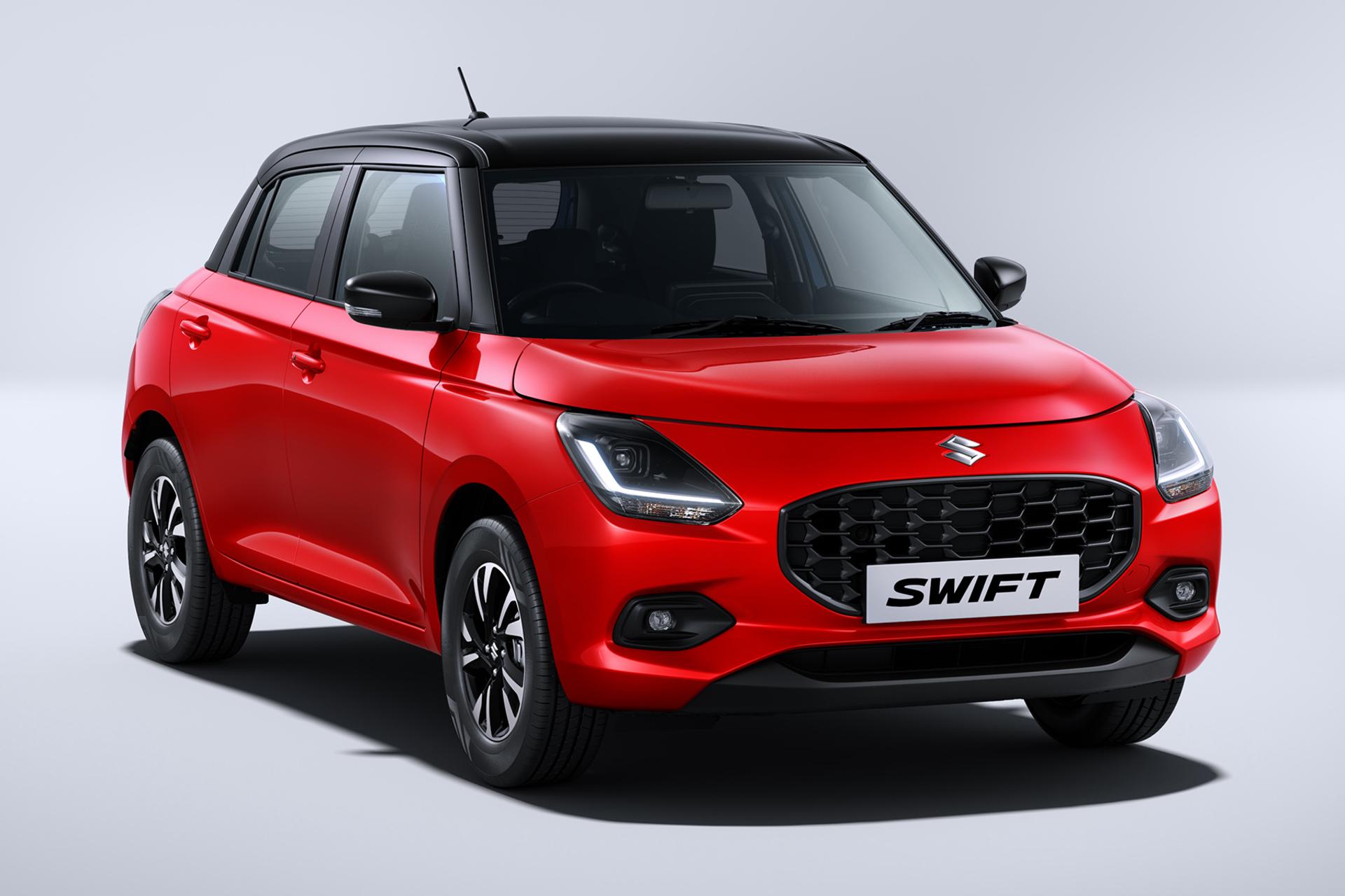 سوزوکی سوئیفت هیبرید Suzuki Swift MHEV 2024 نمای جلو و جانبی