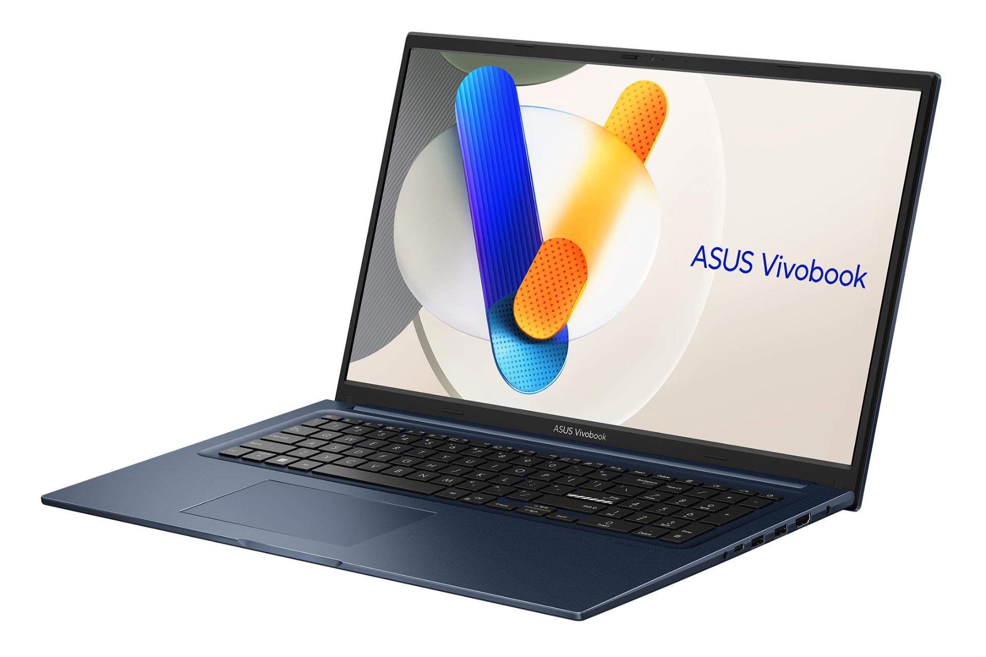 لپ تاپ ایسوس ASUS Vivobook 17 X1704VA نمای جلو و راست