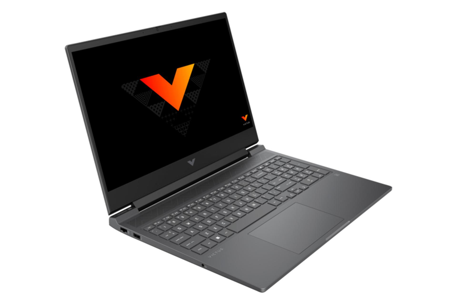 لپ تاپ اچ پی HP Victus 16-r0022ne نمای جلو و چپ