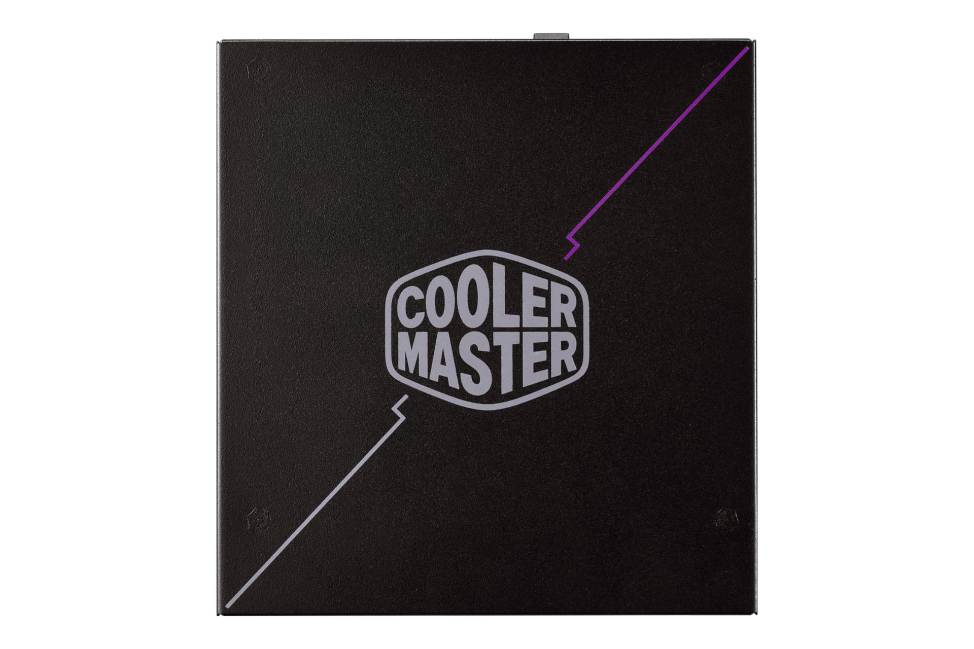 نمای پنل زیر پاور کامپیوتر کولر مستر GX III GOLD 1050 با توان 1050 وات با نمایش لوگو