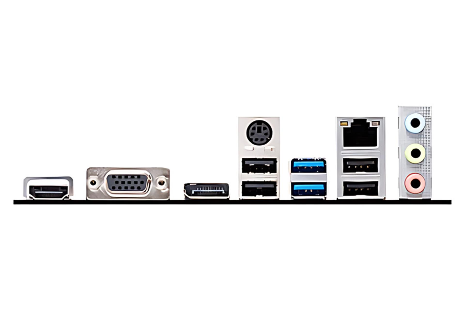 درگاه های مادربرد ام اس آی MSI PRO H610M-G WIFI