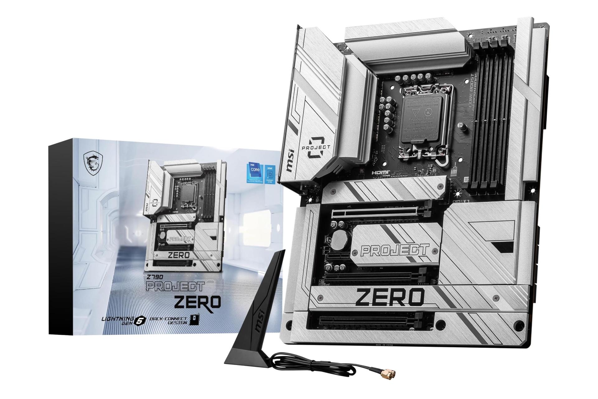 مادربرد ام اس آی MSI Z790 PROJECT ZERO به همراه جعبه