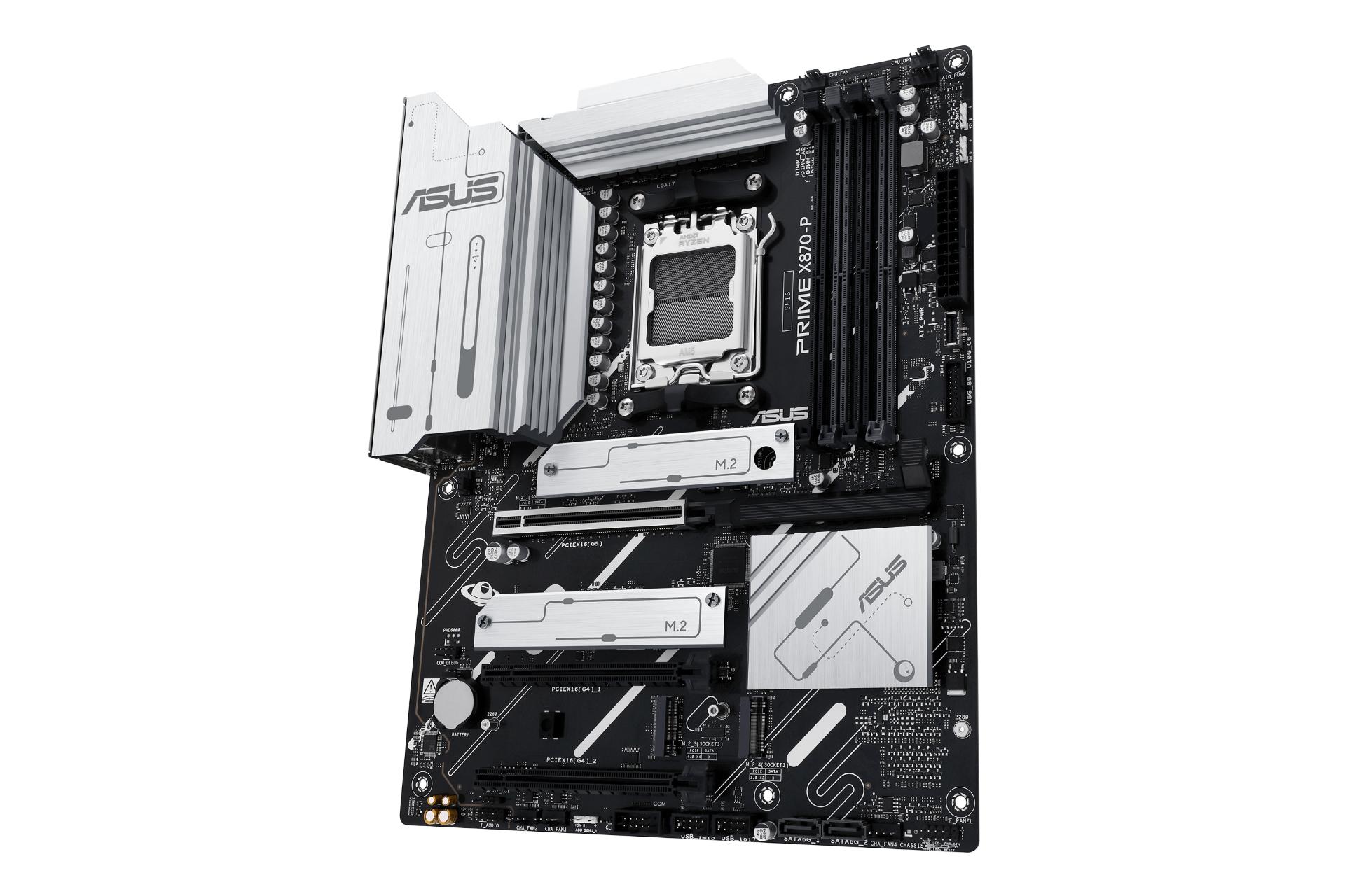 نمای کناری مادربرد ایسوس ASUS PRIME X870-P