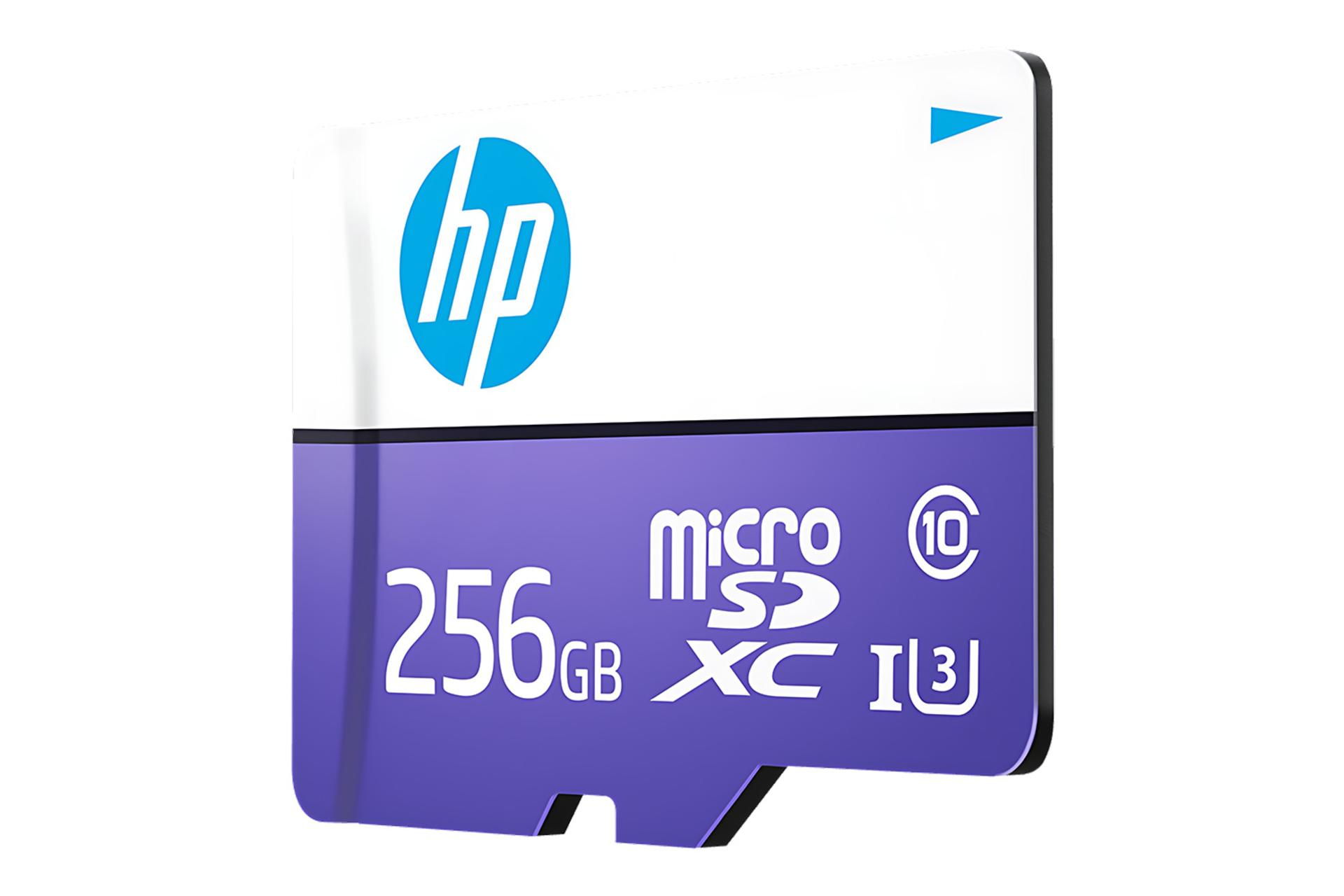 نمای کناری کارت حافظه اچ پی HP mx330  microSDXC Class 10 UHS-I U3 256GB