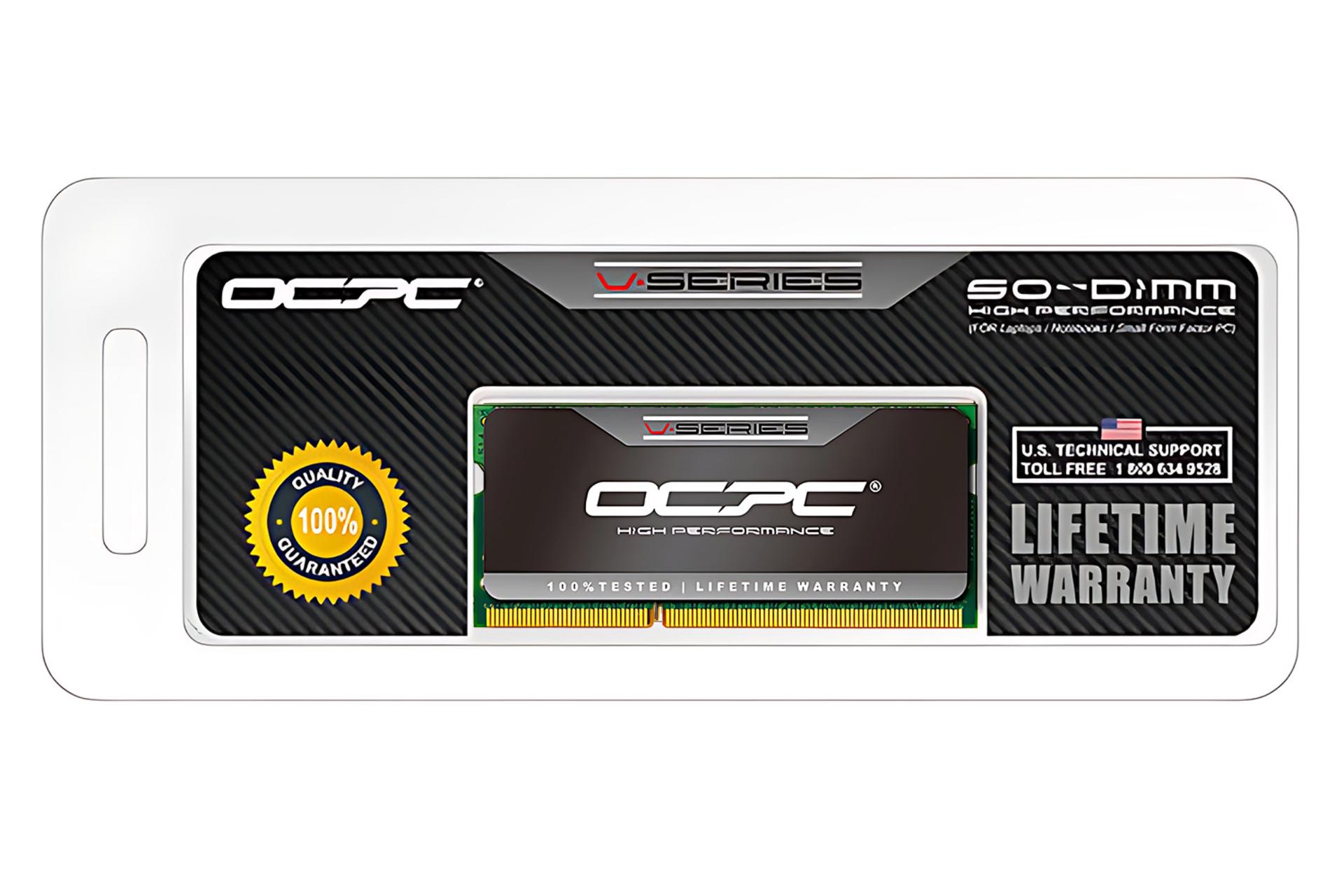 جعبه رم او سی پی سی OCPC VS 8GB DDR3L-1600 CL11