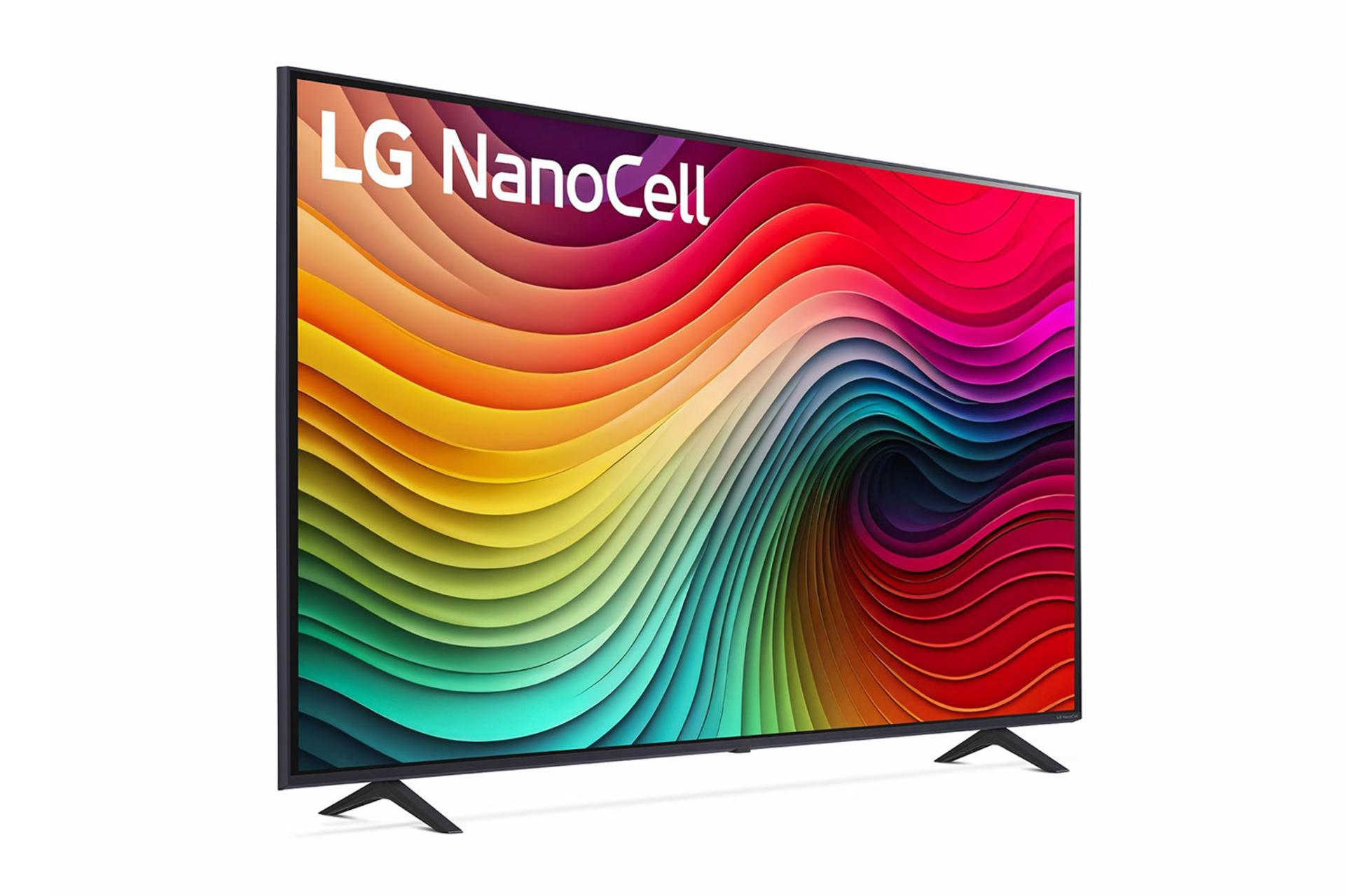 تلویزیون ال جی LG NANO82 2024 نمای جلو و چپ
