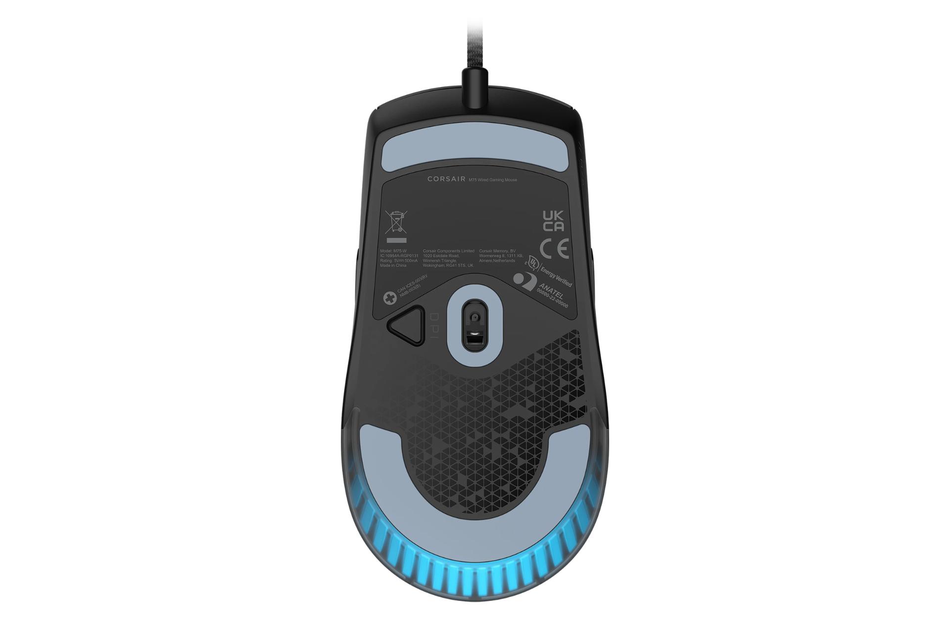 نمای پایین ماوس کورسیر Corsair M75