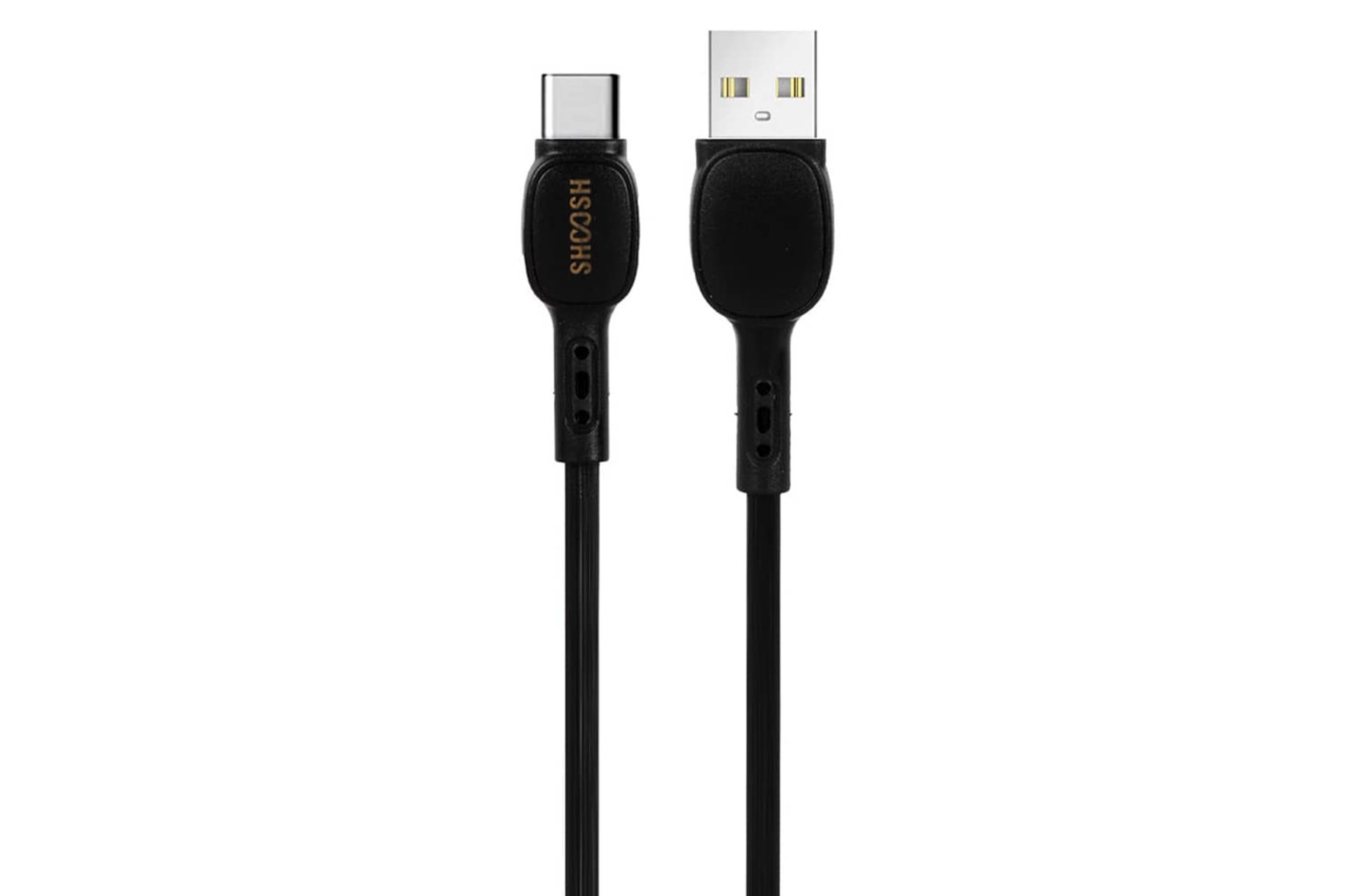 کابل شارژ USB شوش Type-A به Type-C مدل SH407C با طول 1.1 متر رنگ مشکی