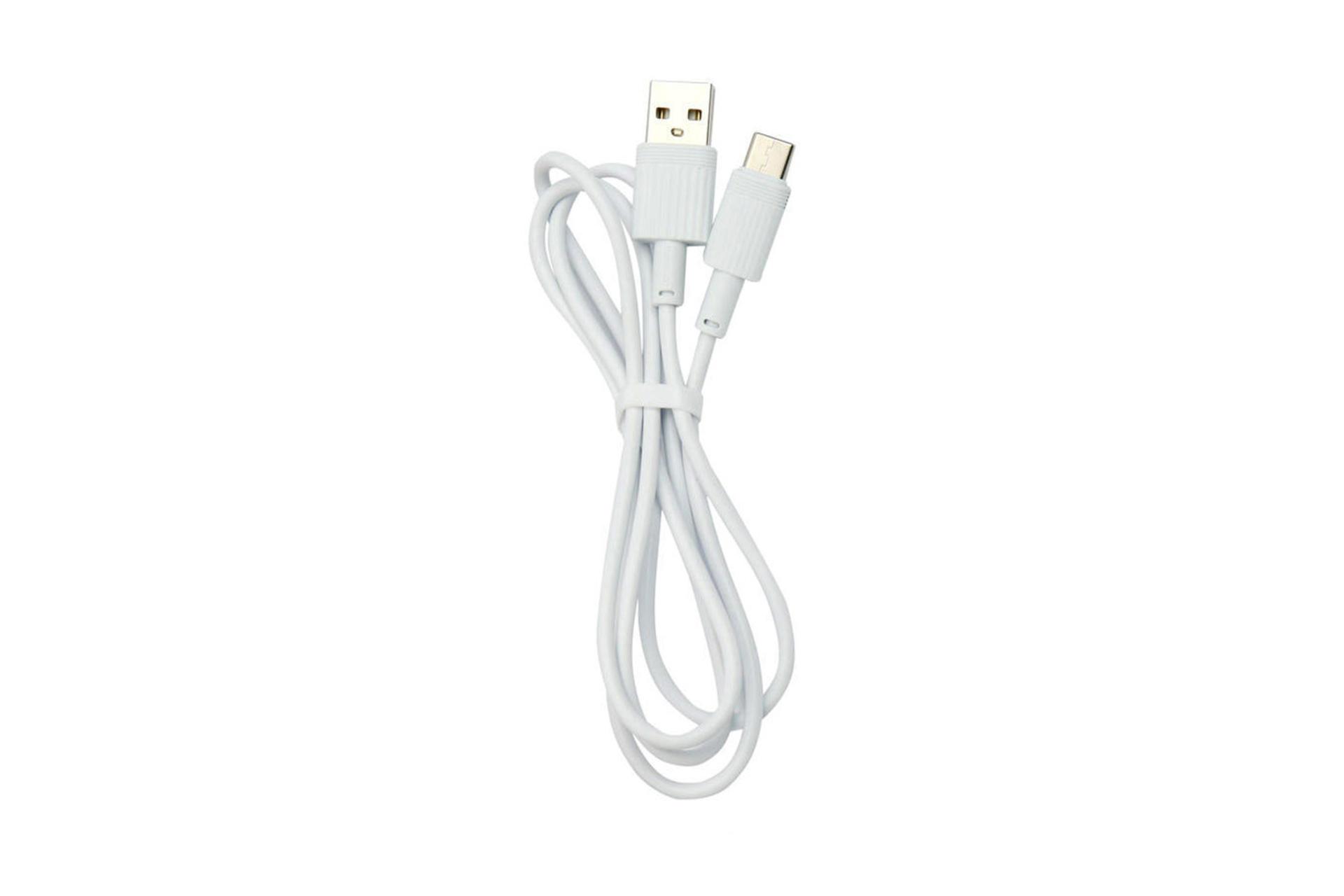 کابل شارژ USB ترانیو Type-A به Type-C مدل S13-C با طول 1 متر رنگ سفید