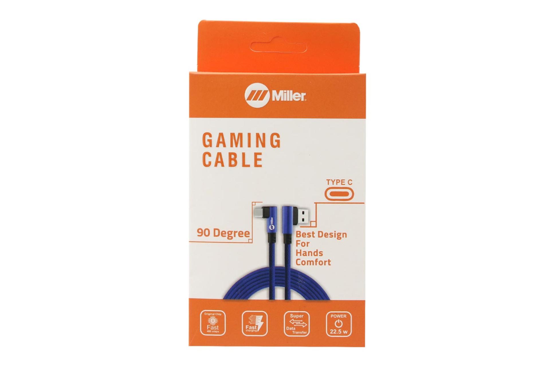 جعبه کابل شارژ USB میلر Type-A به Type-C مدل CA-1155 با طول 3 متر