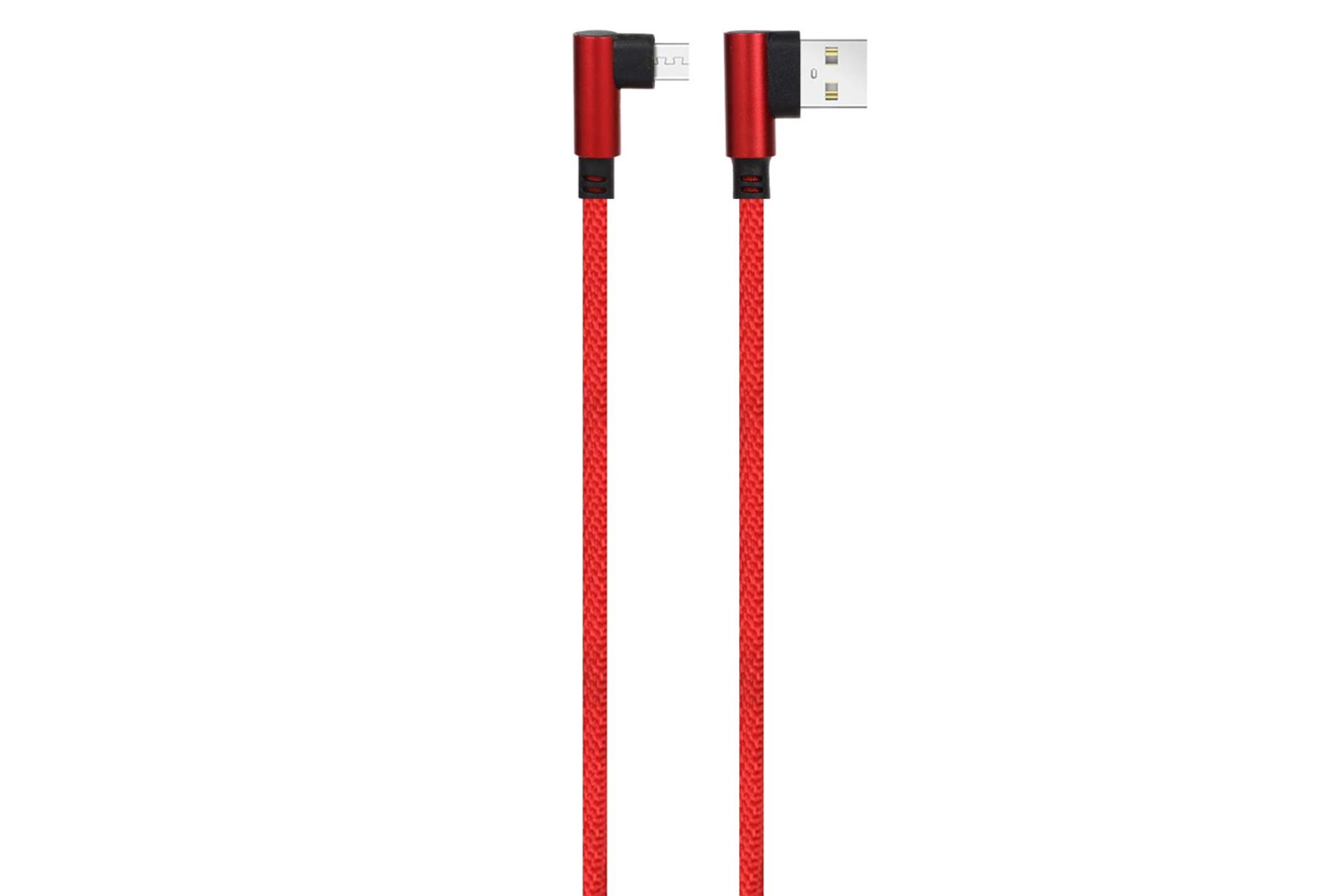 کابل شارژ USB میلر Type-A به Micro-USB مدل CA-1154 با طول 3 متر رنگ قرمز