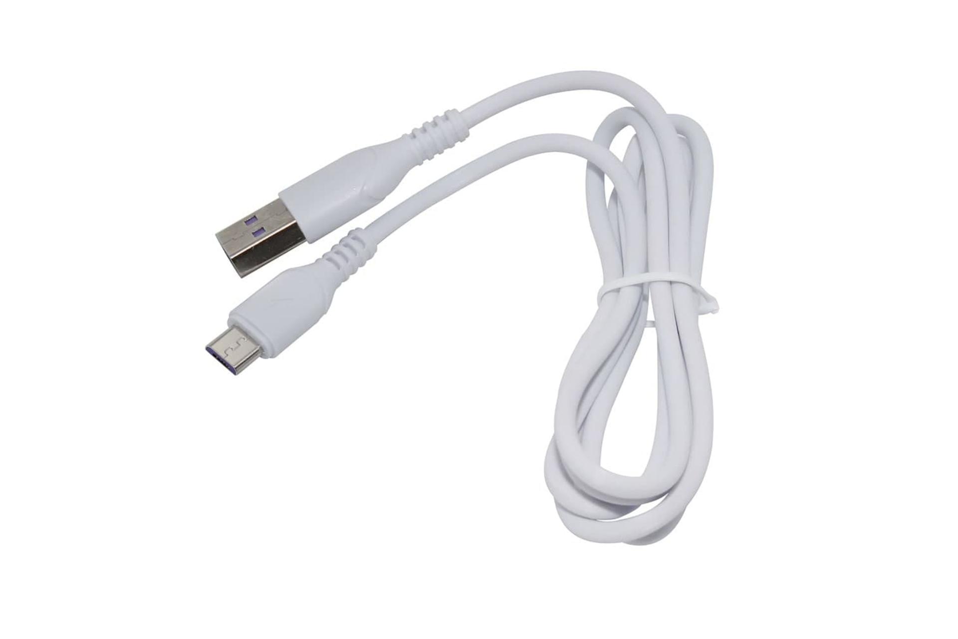 کابل شارژ USB ترانیو Type-A به Micro-USB مدل X1-V با طول 1 متر رنگ سفید