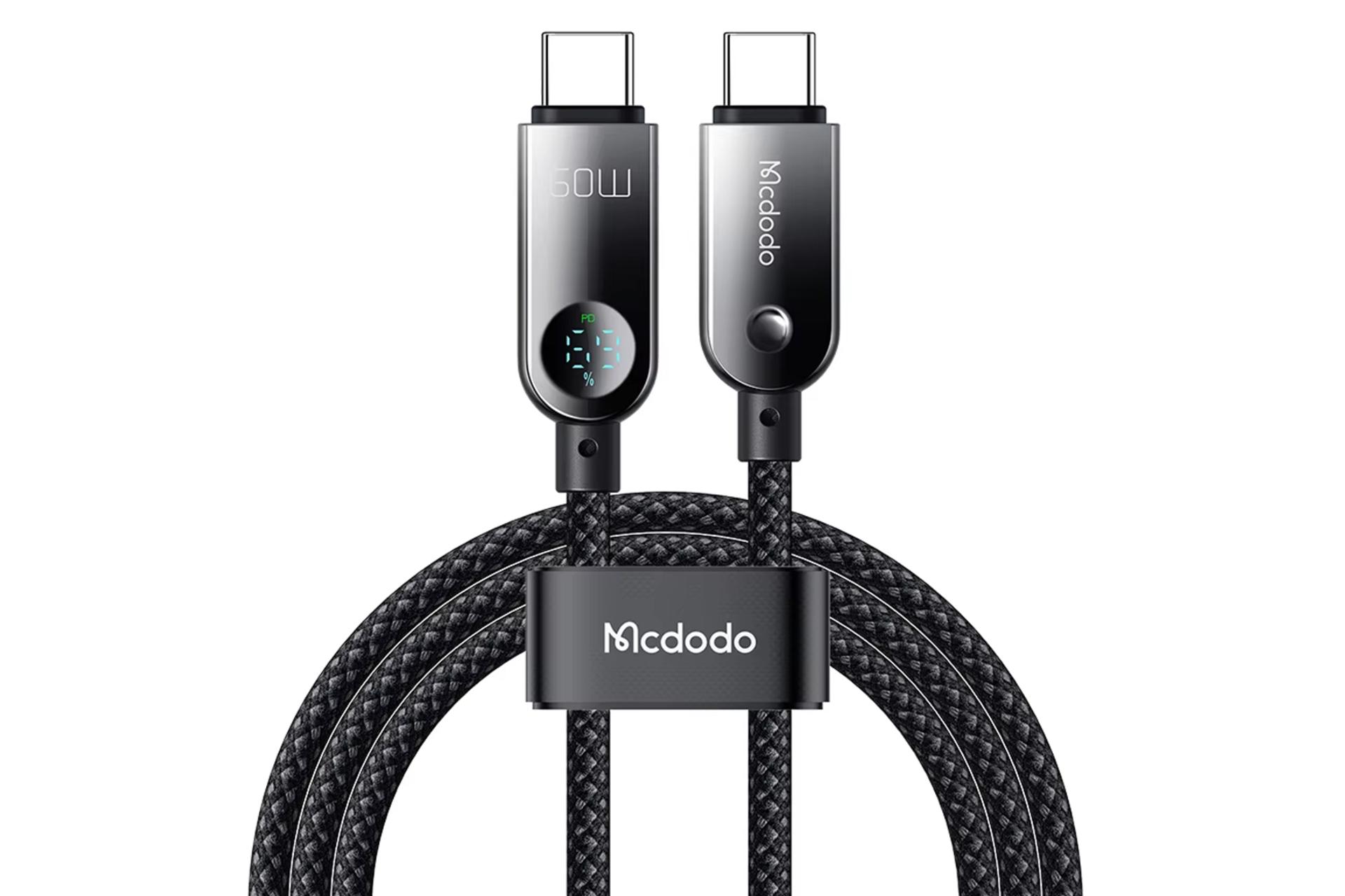 کابل شارژ USB مک دودو Type-C به Type-C مدل CA-478 با طول 1.2 متر رنگ مشکی
