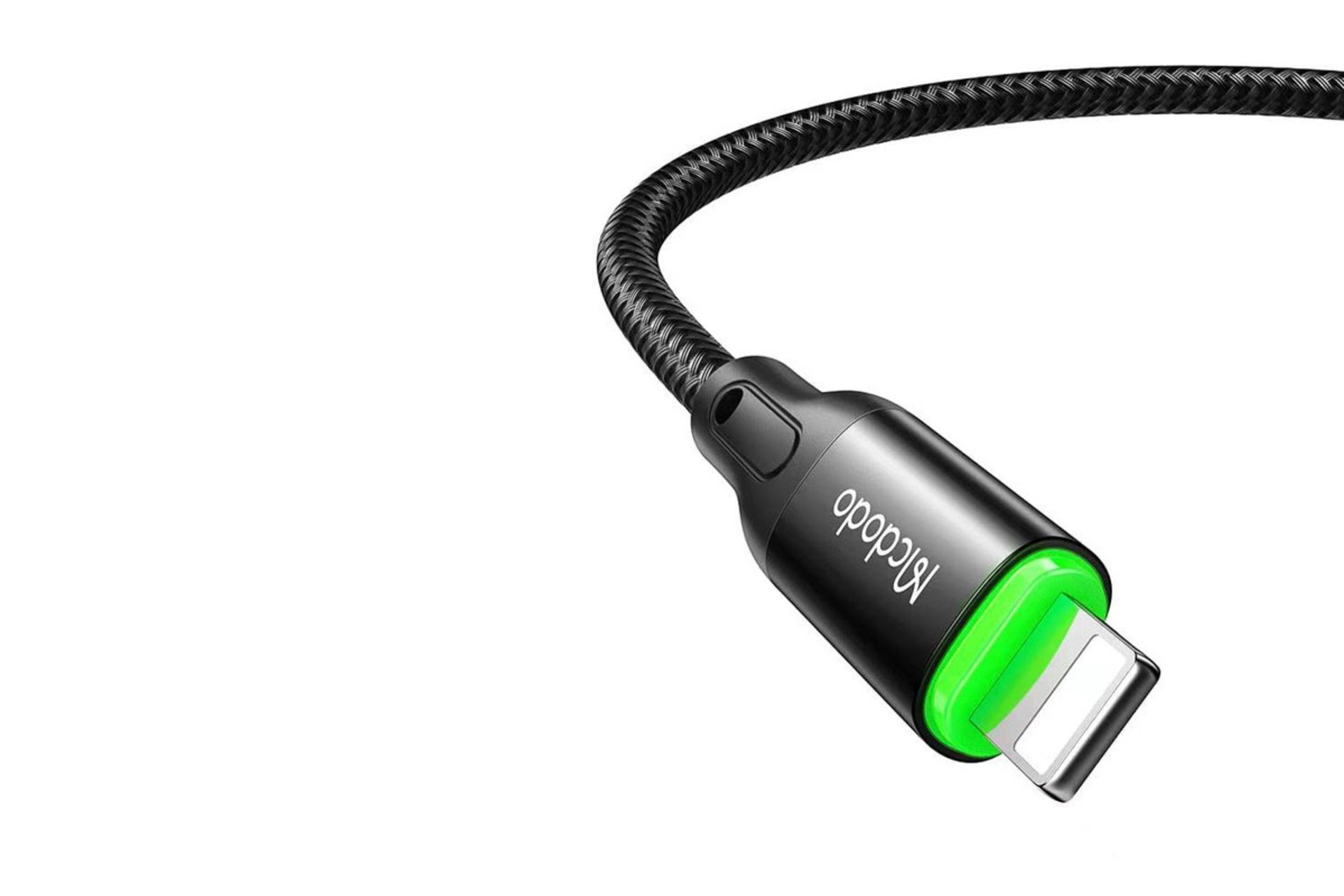 کانکتور و اتصال کابل شارژ USB مک دودو Type-C به Lightning مدل CA-305 با طول 1.2 متر