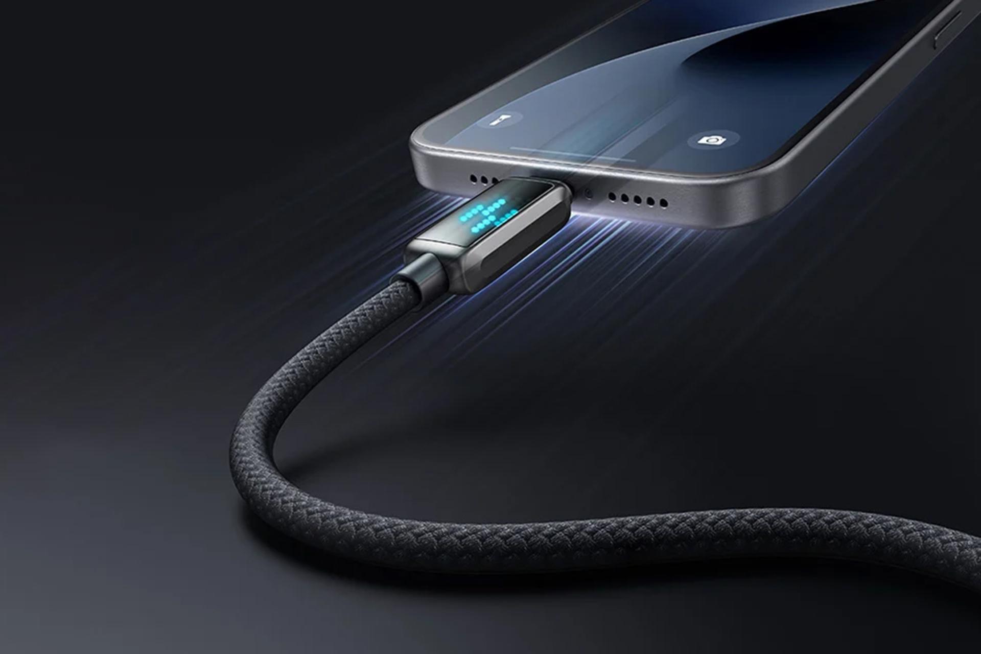 کانکتور و اتصال کابل شارژ USB مک دودو Type-C به Type-C مدل CA-4250 با طول 1.2 متر