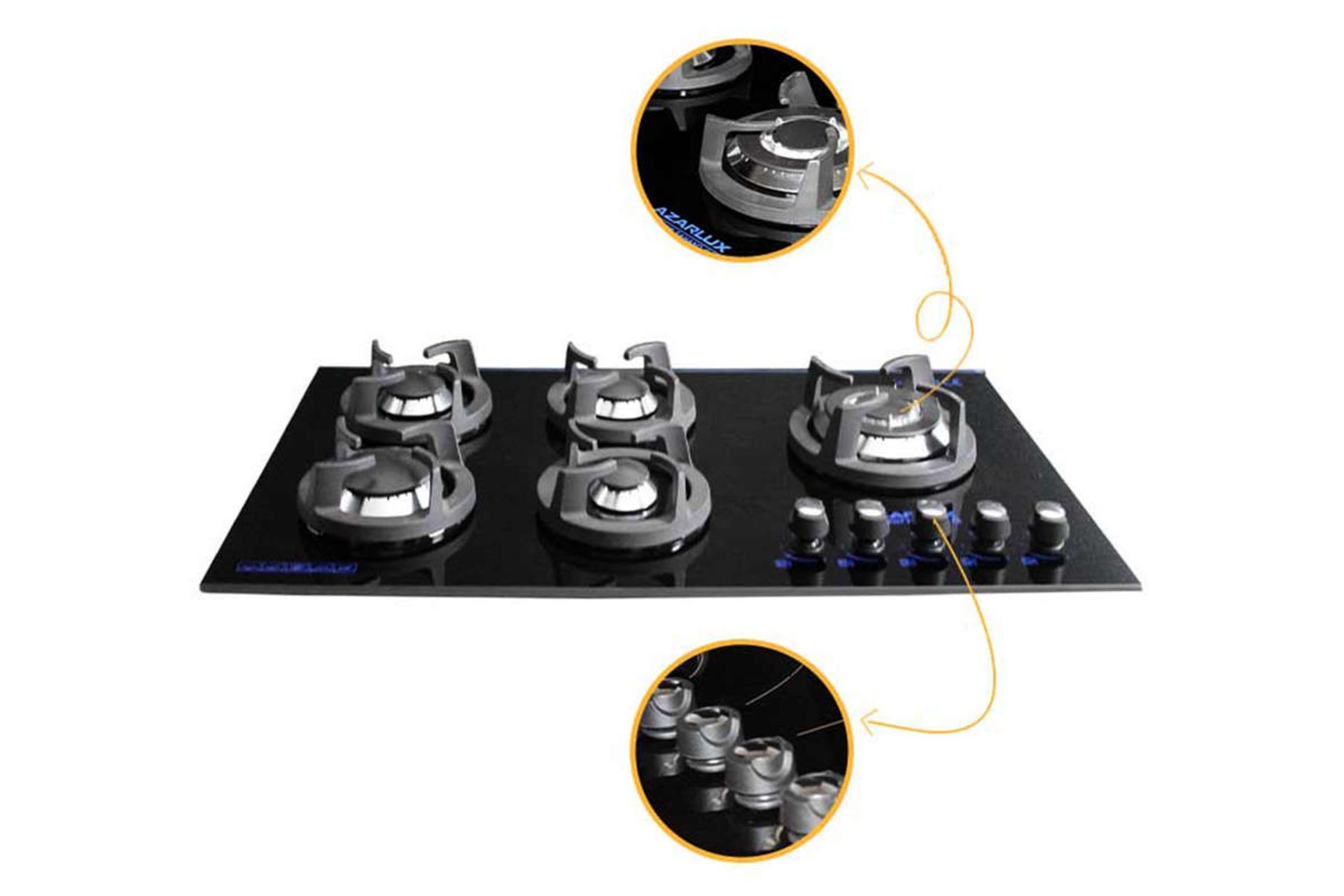 ولوم های اجاق گاز صفحه ای آذرلوکس G05ME-S10B