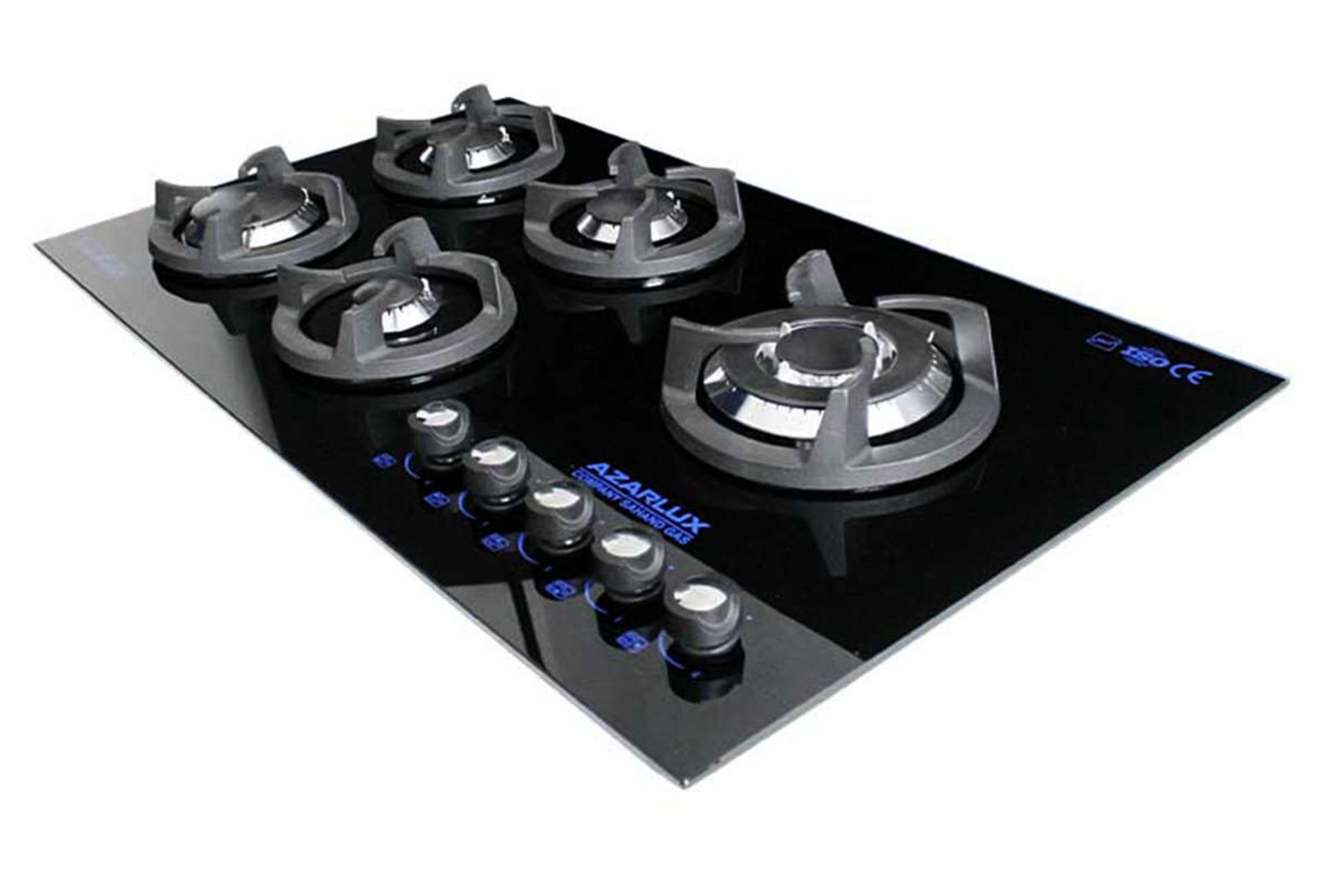 نمای سمت راست اجاق گاز صفحه ای آذرلوکس G05ME-S10B