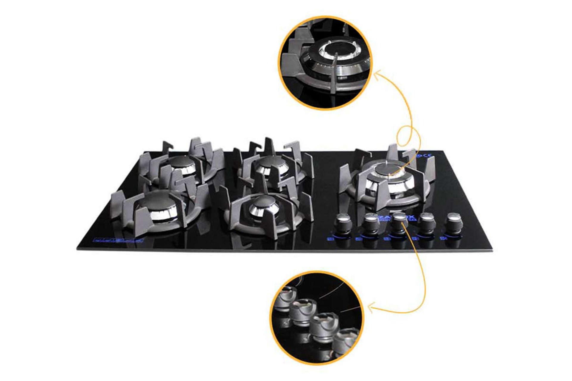 ولوم های اجاق گاز صفحه ای آذرلوکس G05ME-S8B