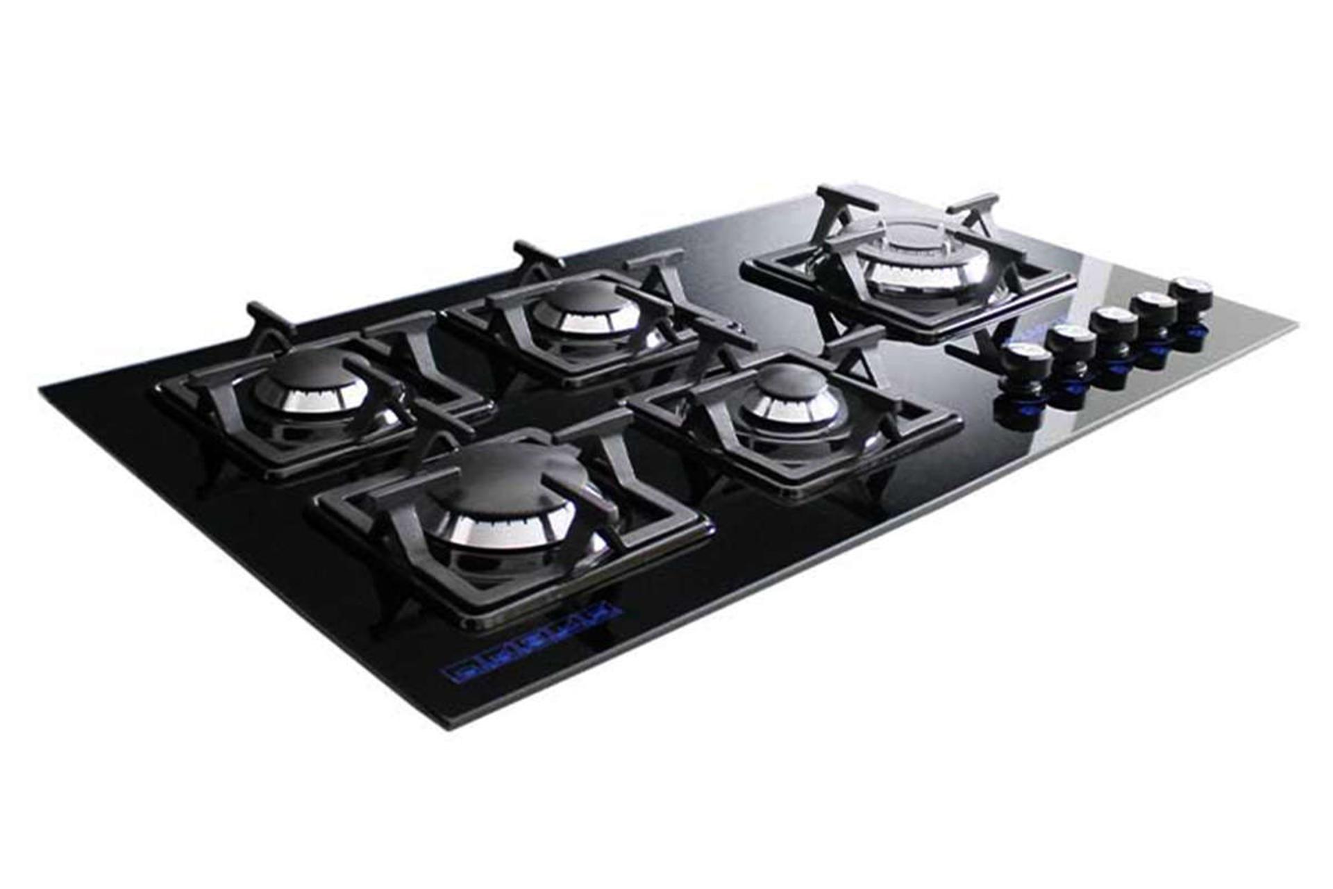 نمای سمت چپ اجاق گاز صفحه ای آذرلوکس G05ME-S7B