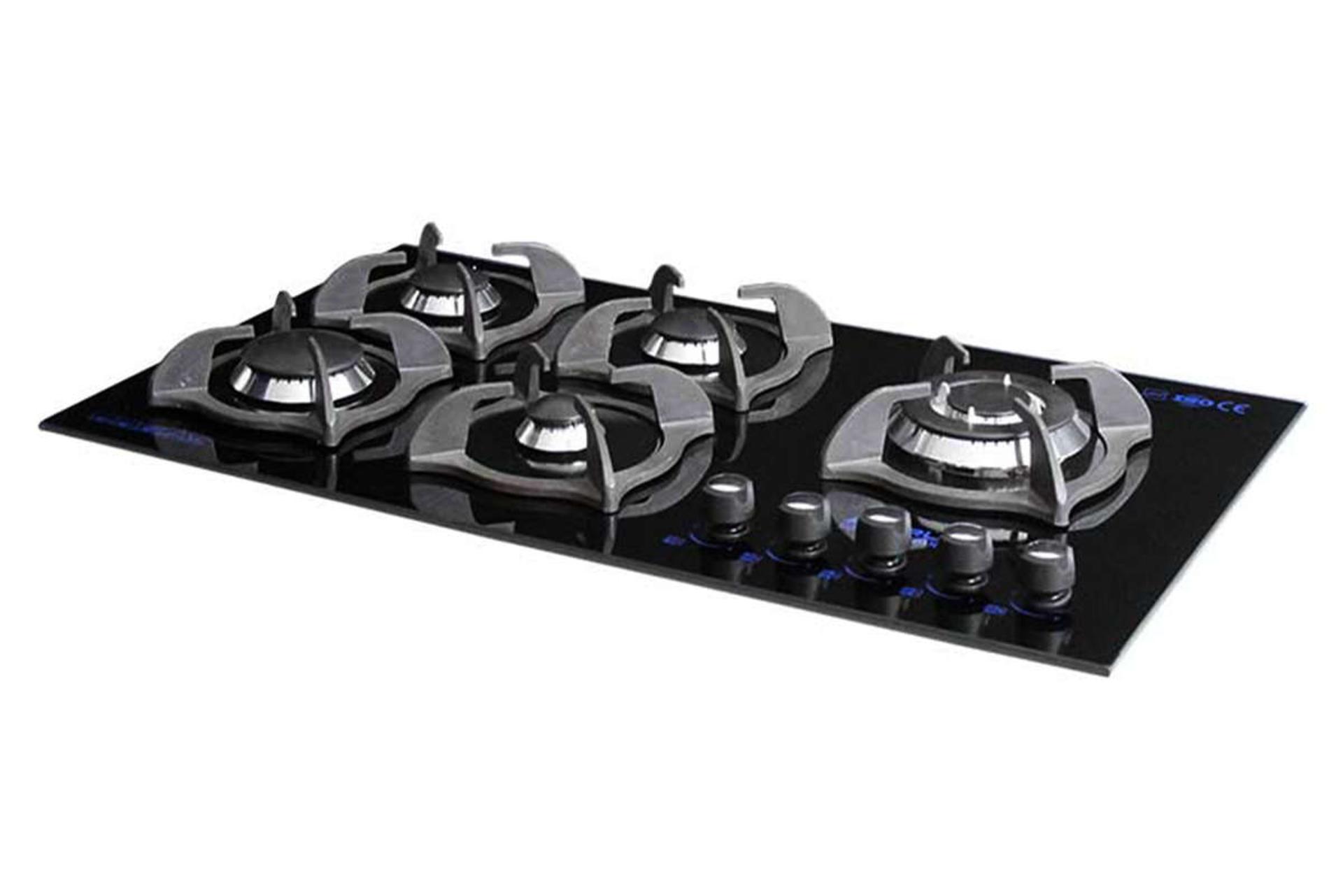 نمای سمت راست اجاق گاز صفحه ای آذرلوکس G05ME-S4B