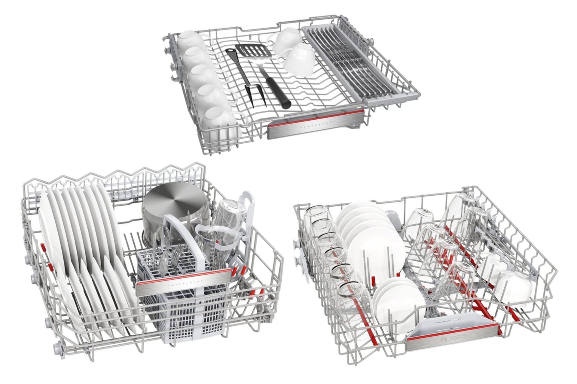ماشین ظرفشویی بوش Bosch SMS8ZDW86Q نمای سبدها