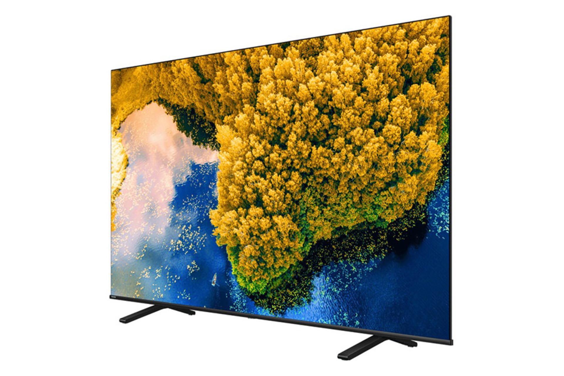 تلویزیون توشیبا Toshiba C350 نمای جلو و راست