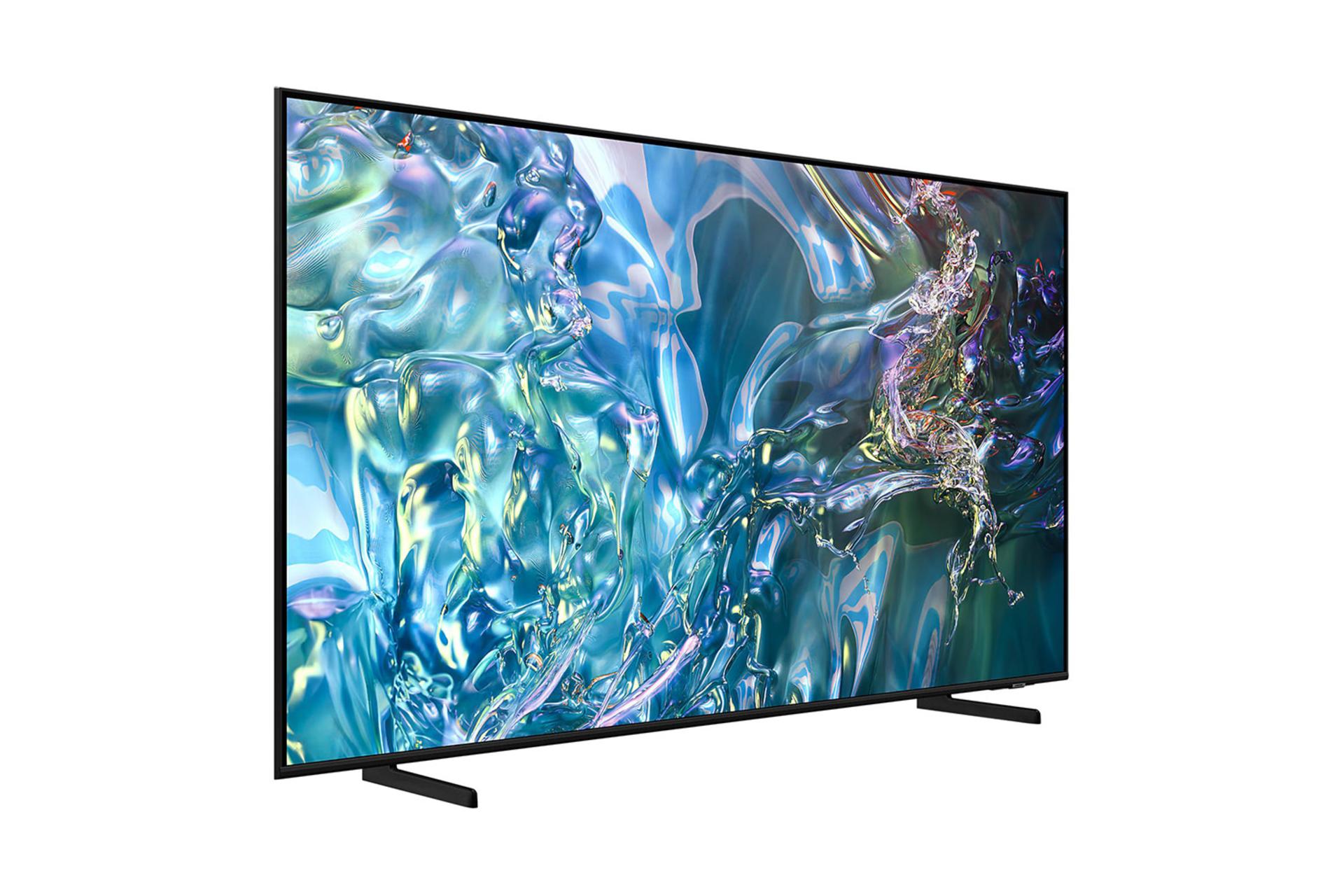 تلویزیون سامسونگ Samsung Q60D نمای جلو و چپ