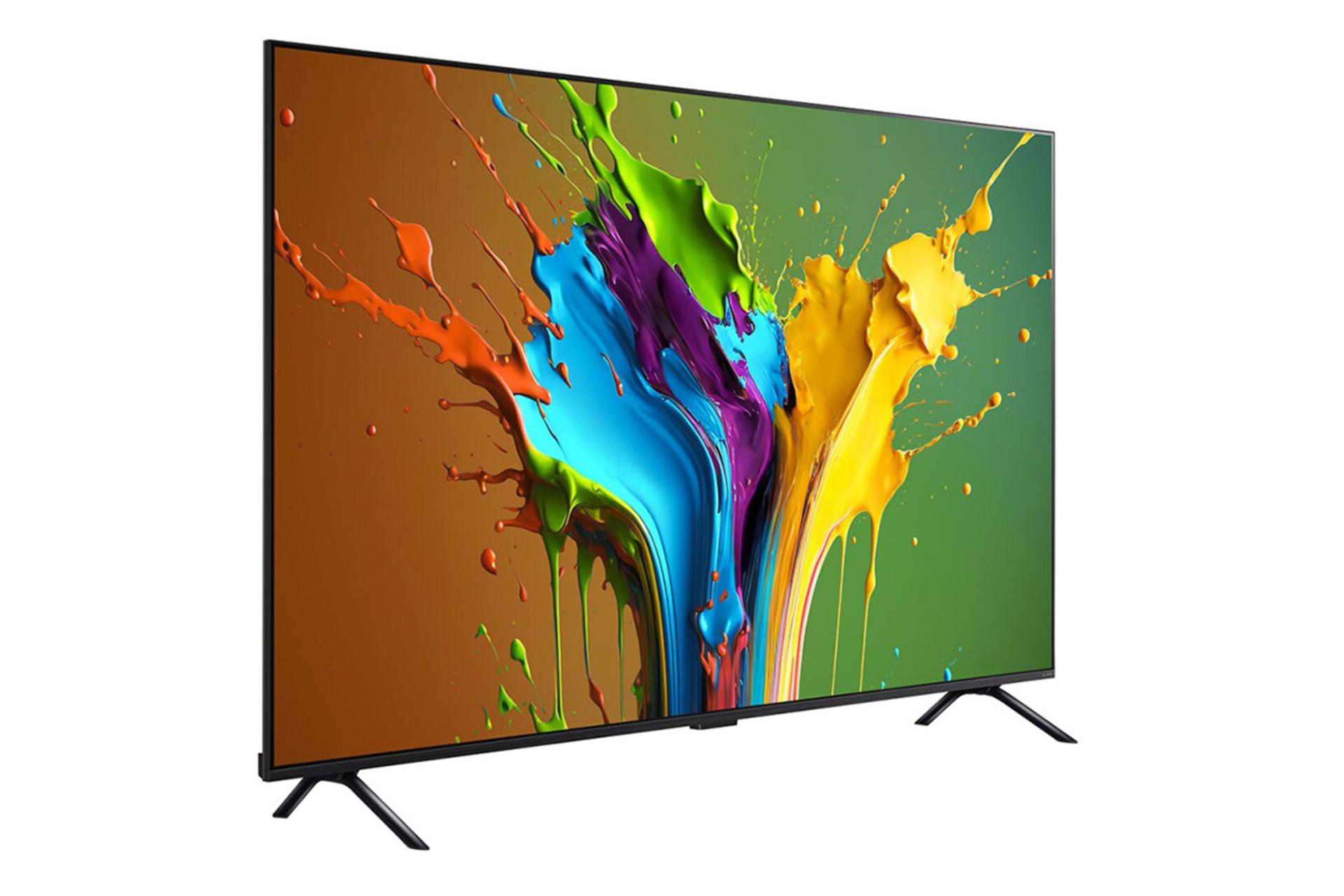 تلویزیون ال جی LG QNED89 نمای جلو و چپ