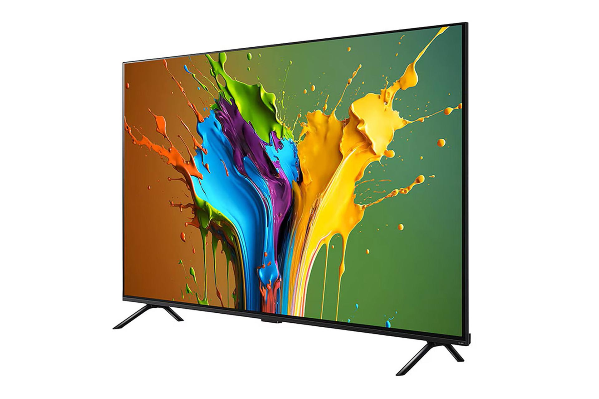 تلویزیون ال جی LG QNED89 نمای جلو و راست