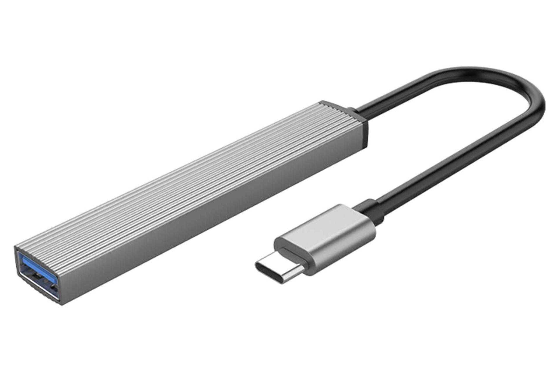 نمای سمت راست هاب USB-C اوریکو 4 پورت مدل AH-13