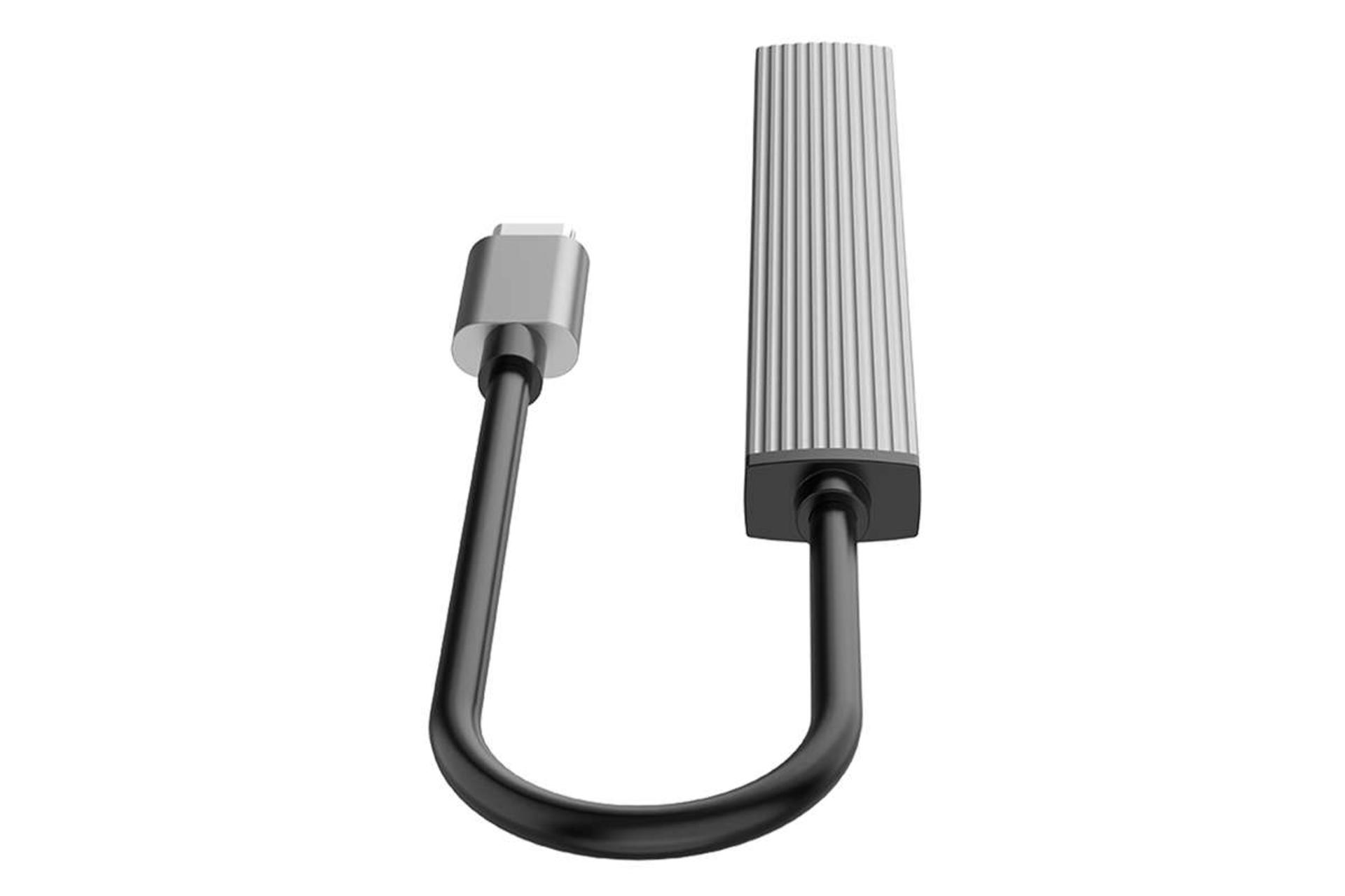 نمای پیشت هاب USB-C اوریکو 4 پورت مدل AH-12