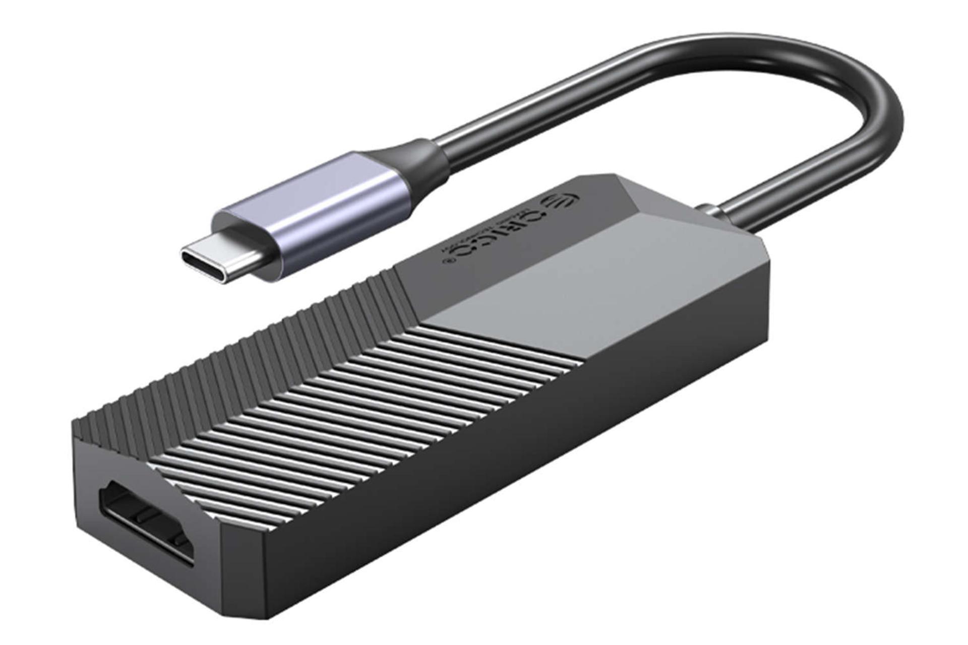 نمای سمت راست هاب USB-C اوریکو 4 پورت مدل MDK-4P