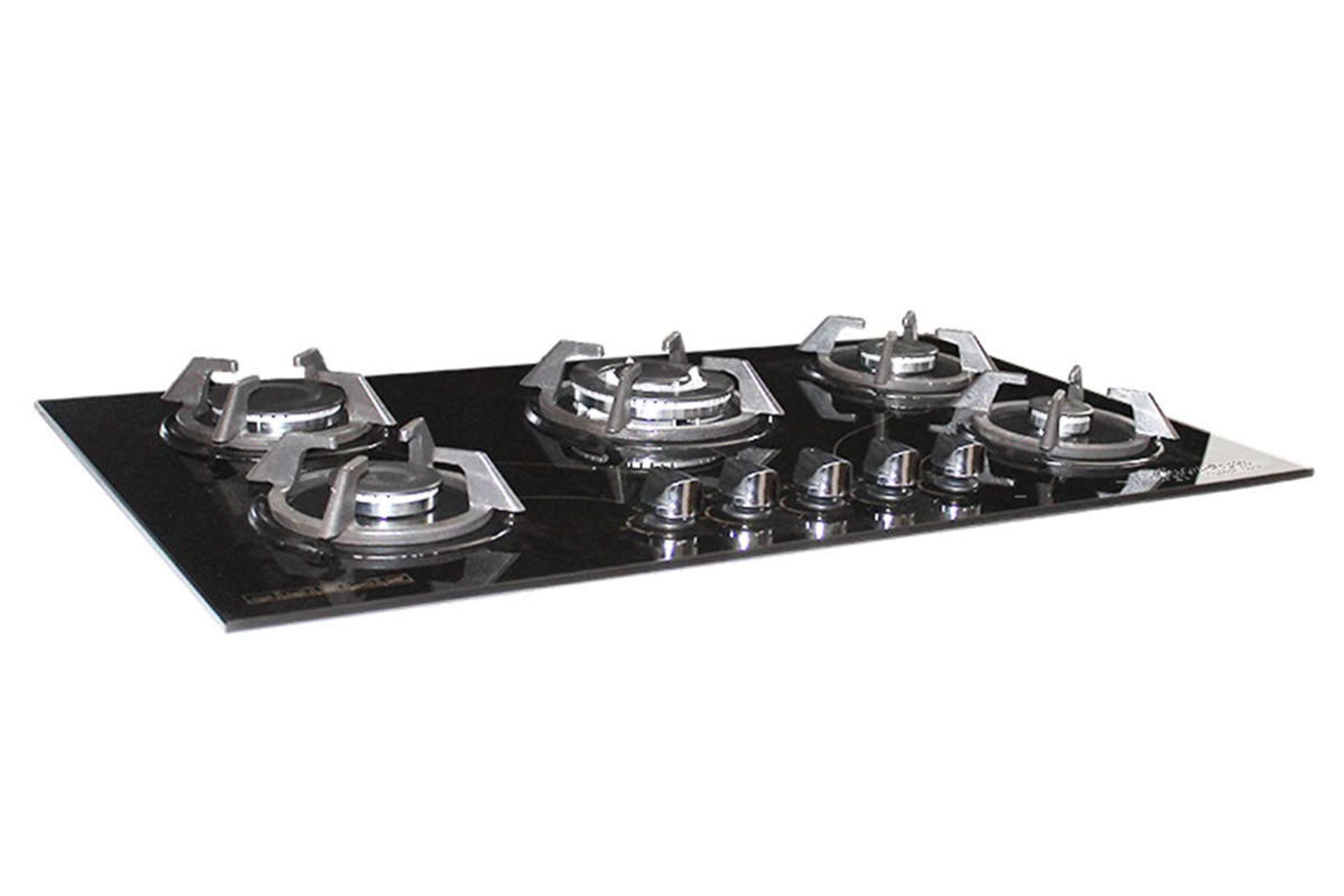 نمای سمت چپ اجاق گاز صفحه ای آذرلوکس G05NE-C4B