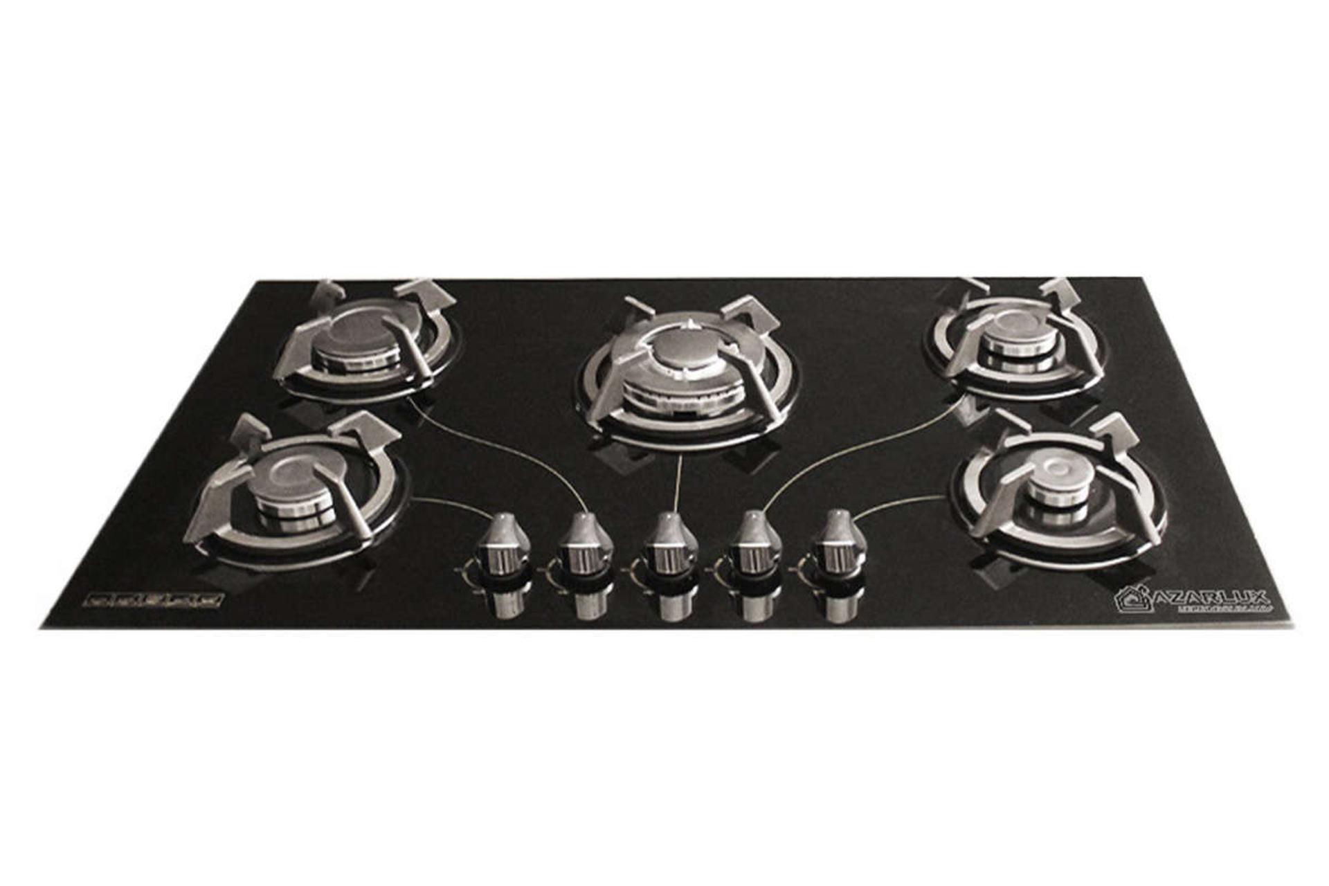 نمای جلوی اجاق گاز صفحه ای آذرلوکس G05NE-C4B