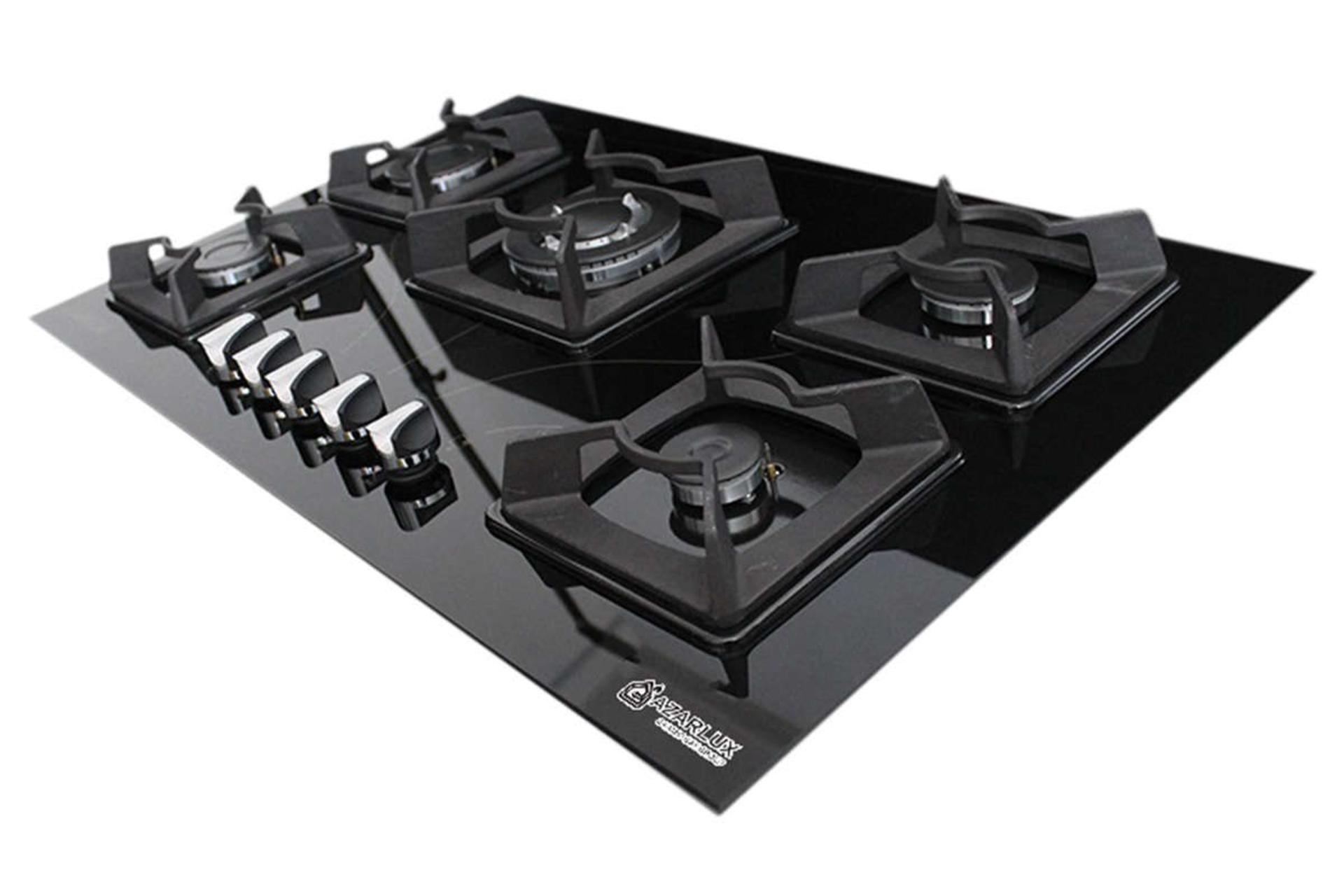 نمای سمت راست اجاق گاز صفحه ای آذرلوکس G05NE-C3B