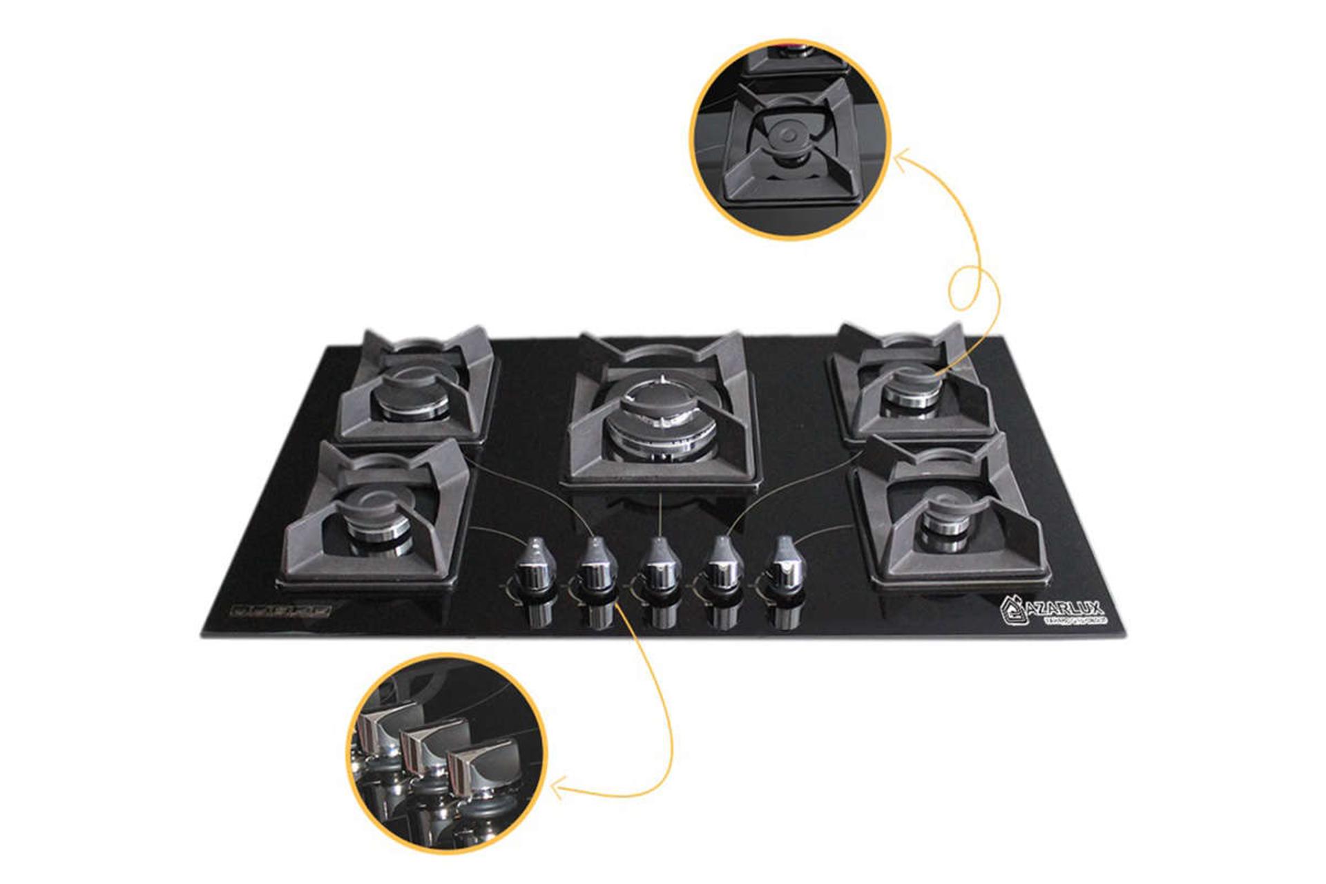 شعله اجاق گاز صفحه ای آذرلوکس G05NE-C3B