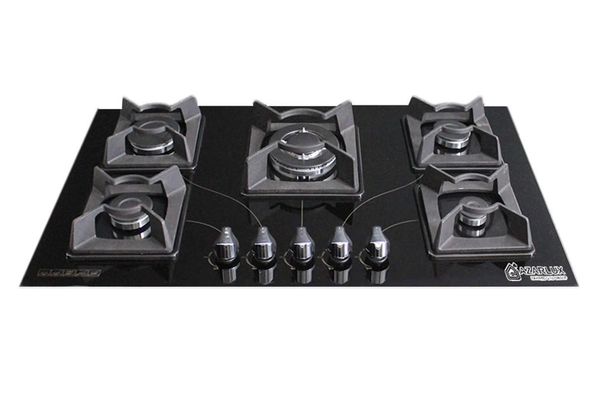 نمای جلوی اجاق گاز صفحه ای آذرلوکس G05NE-C3B