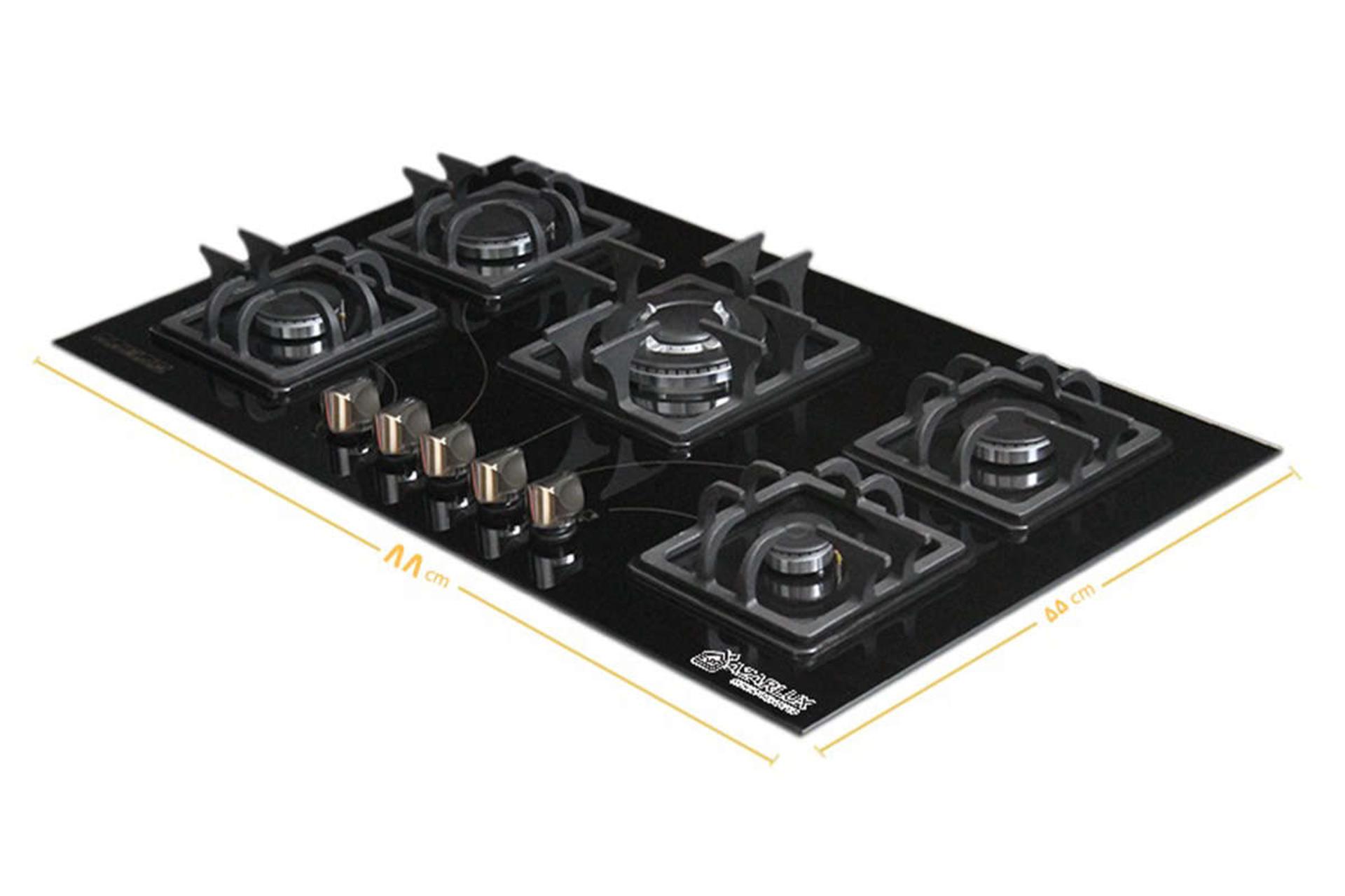 ابعاد و اندازه اجاق گاز صفحه ای آذرلوکس G05NE-C2B