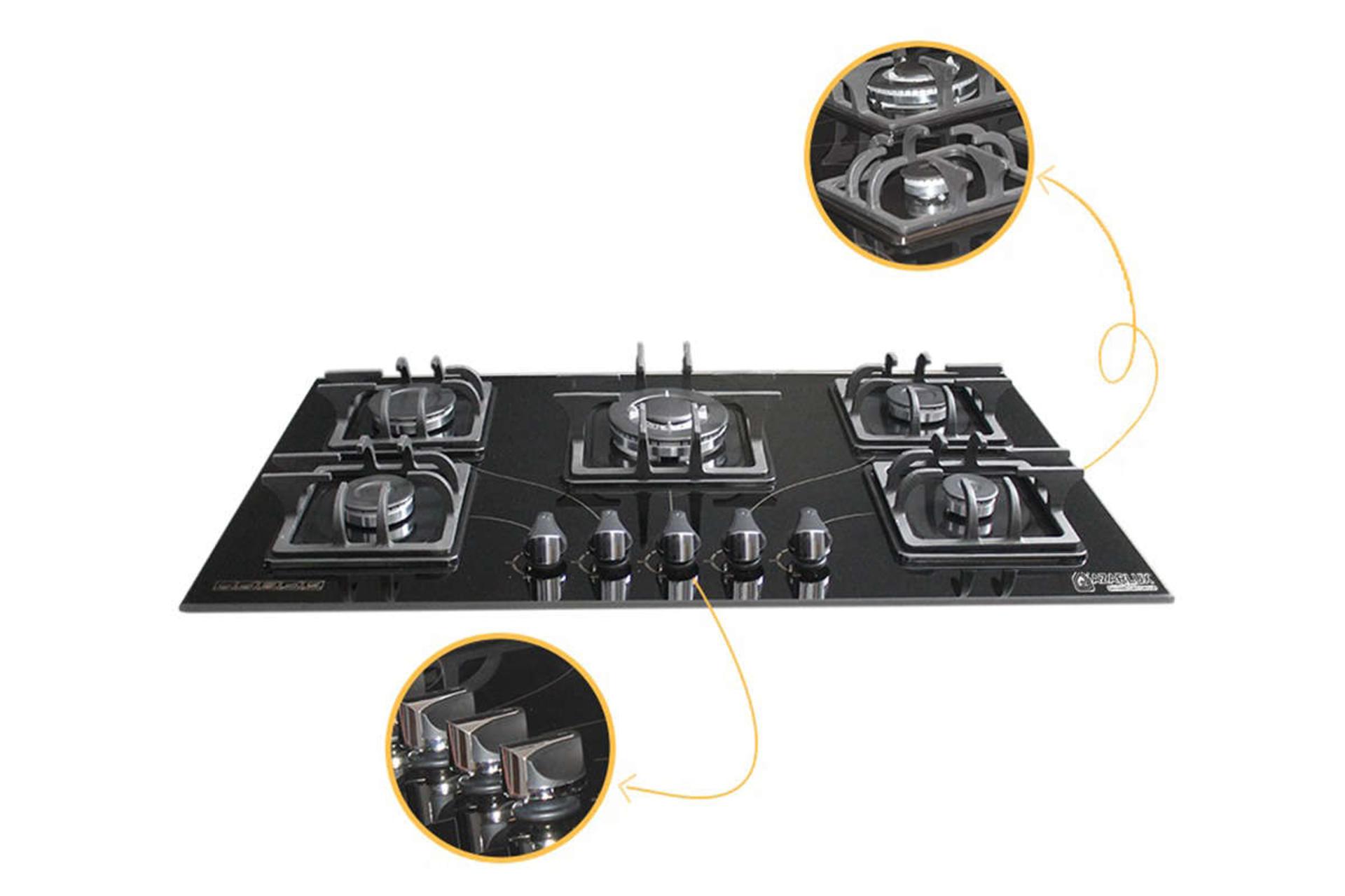 ولوم های اجاق گاز صفحه ای آذرلوکس G05NE-C2B