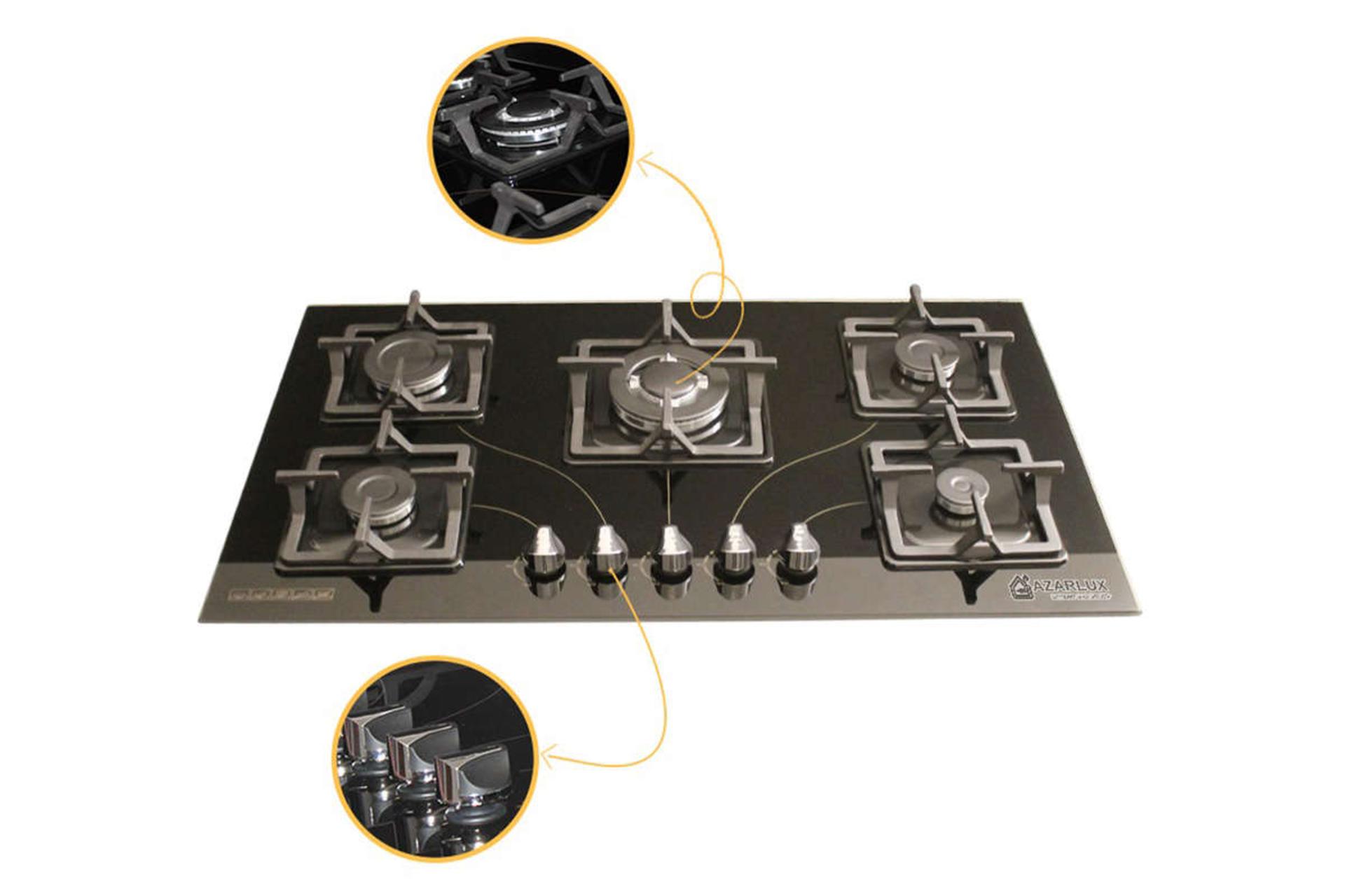 ولوم های اجاق گاز صفحه ای آذرلوکس G05NE-C7B