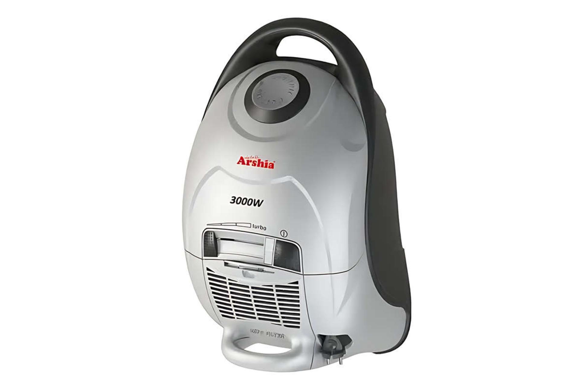 نمای جلوی جاروبرقی ارشیا VC-4300 رنگ نقره ای