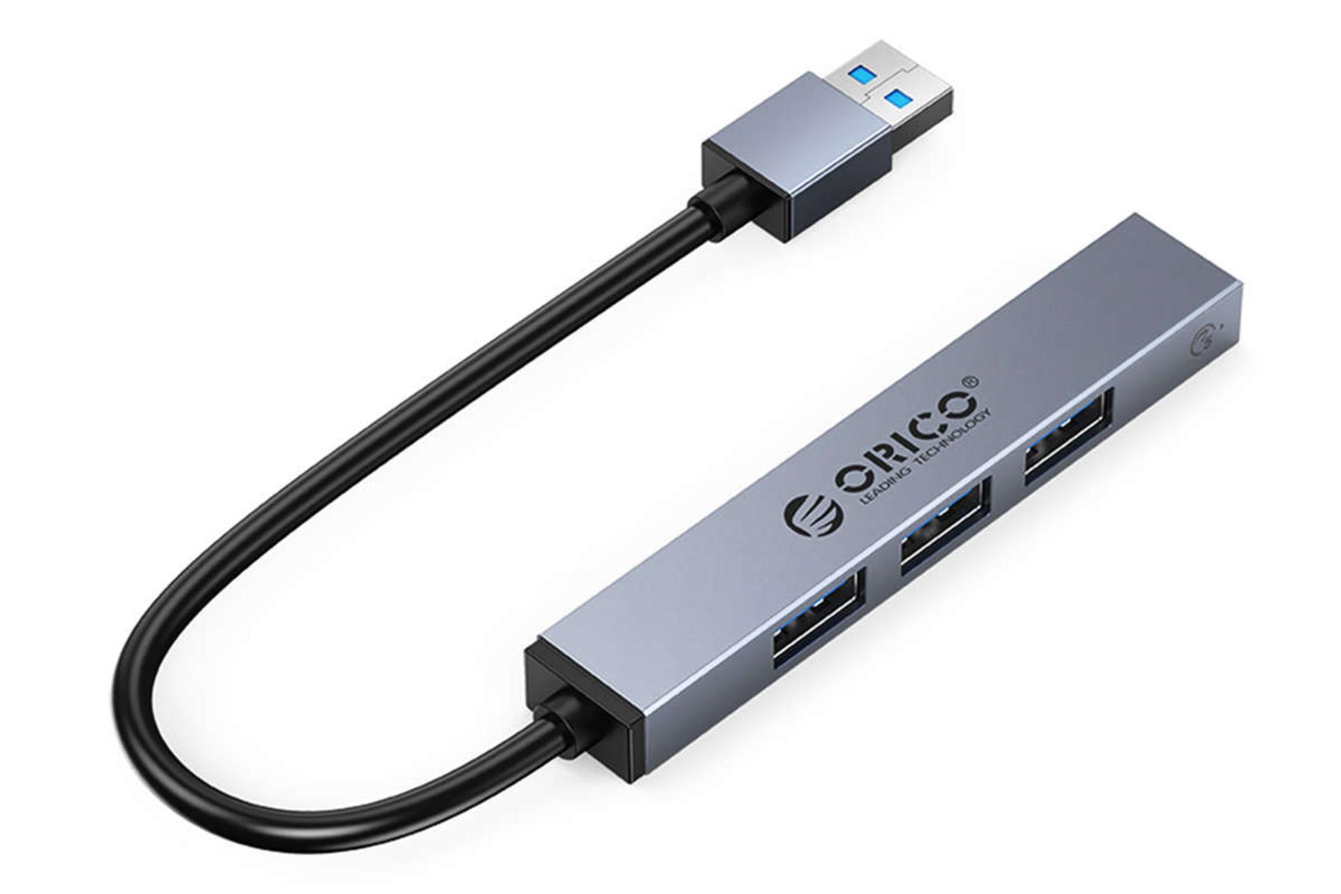مرجع متخصصين ايران نماي سمت راست هاب USB-A اوريكو 4 پورت مدل AHU1-4A